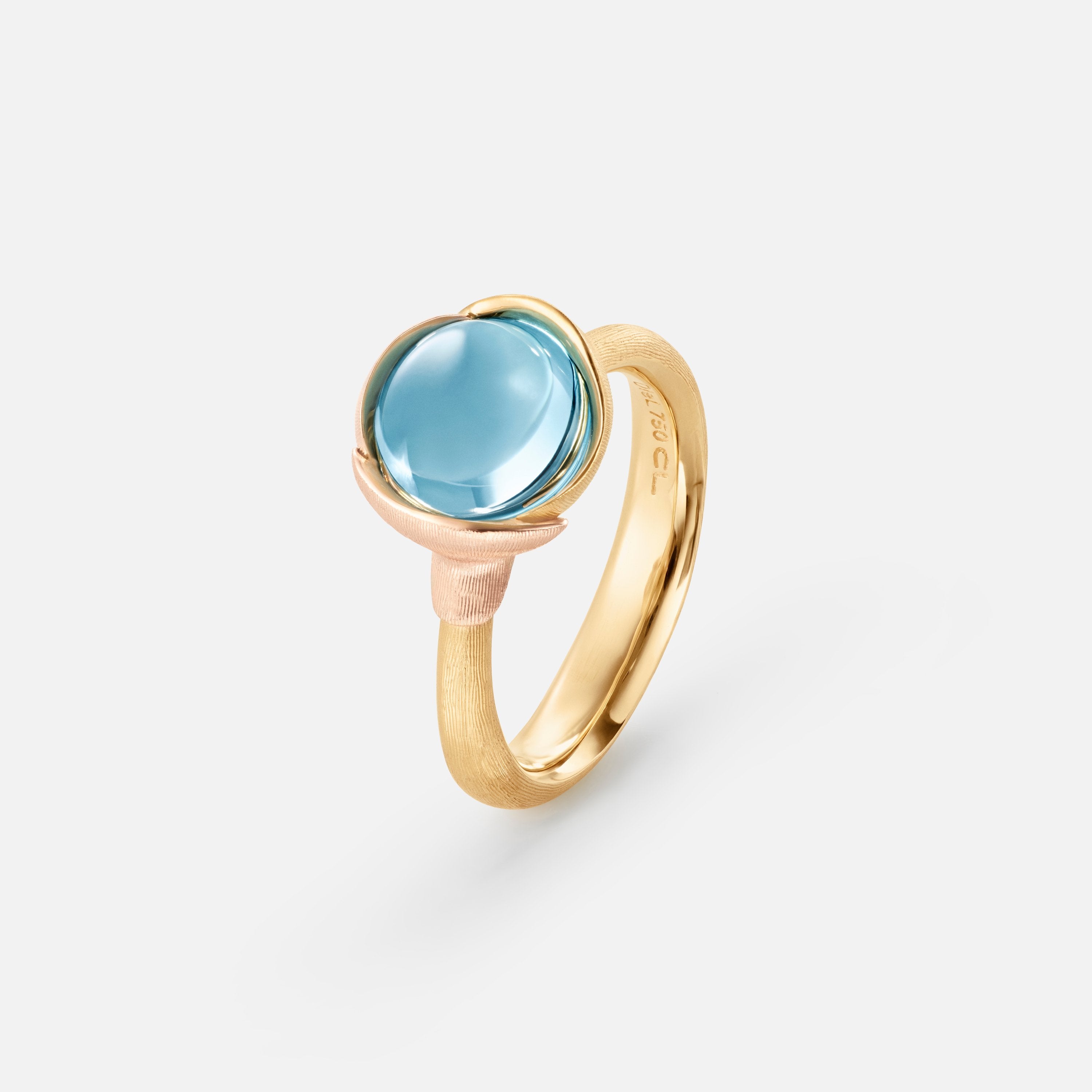 Lotus Ring 1 Sky Blue Topaz