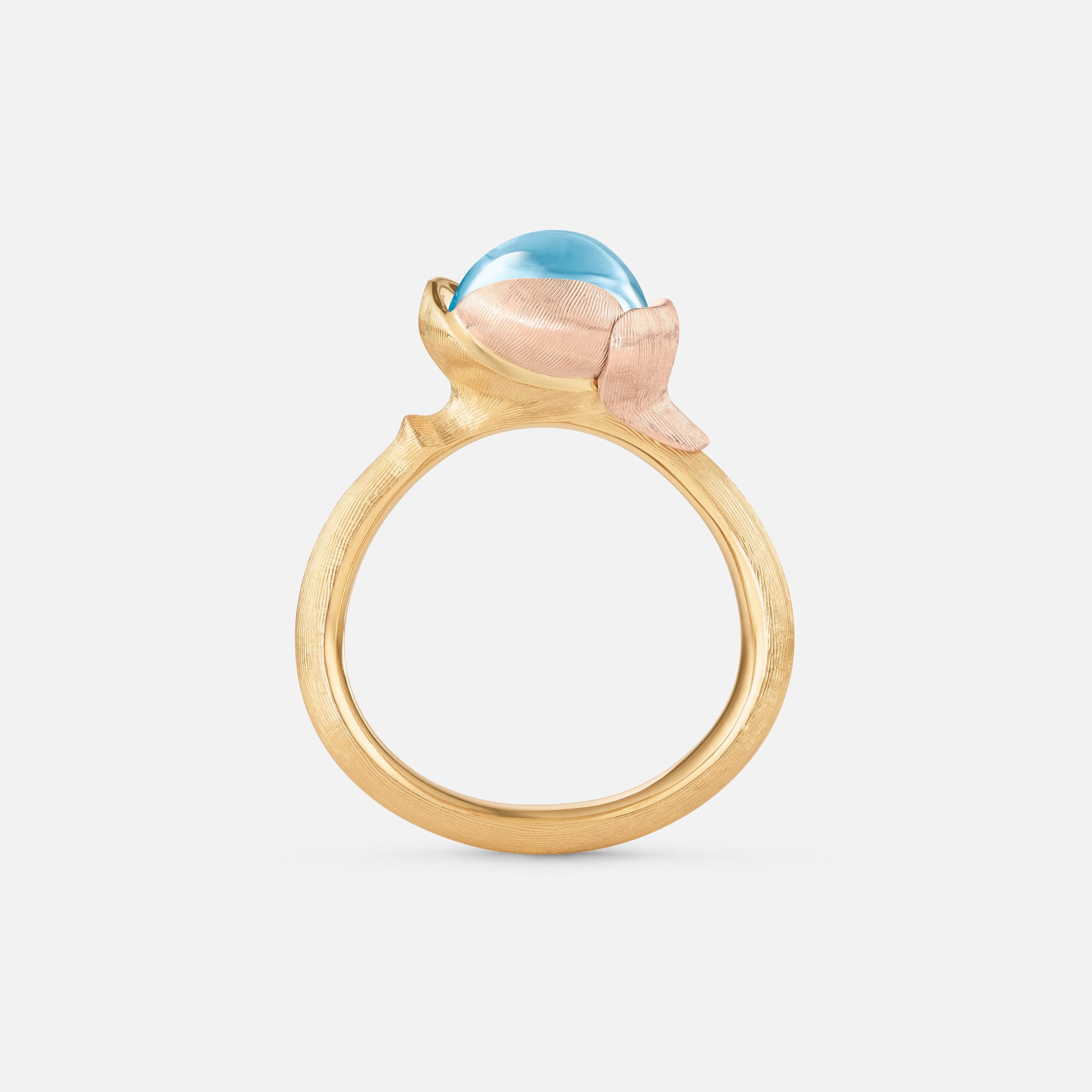 Lotus Ring 1 Sky Blue Topaz