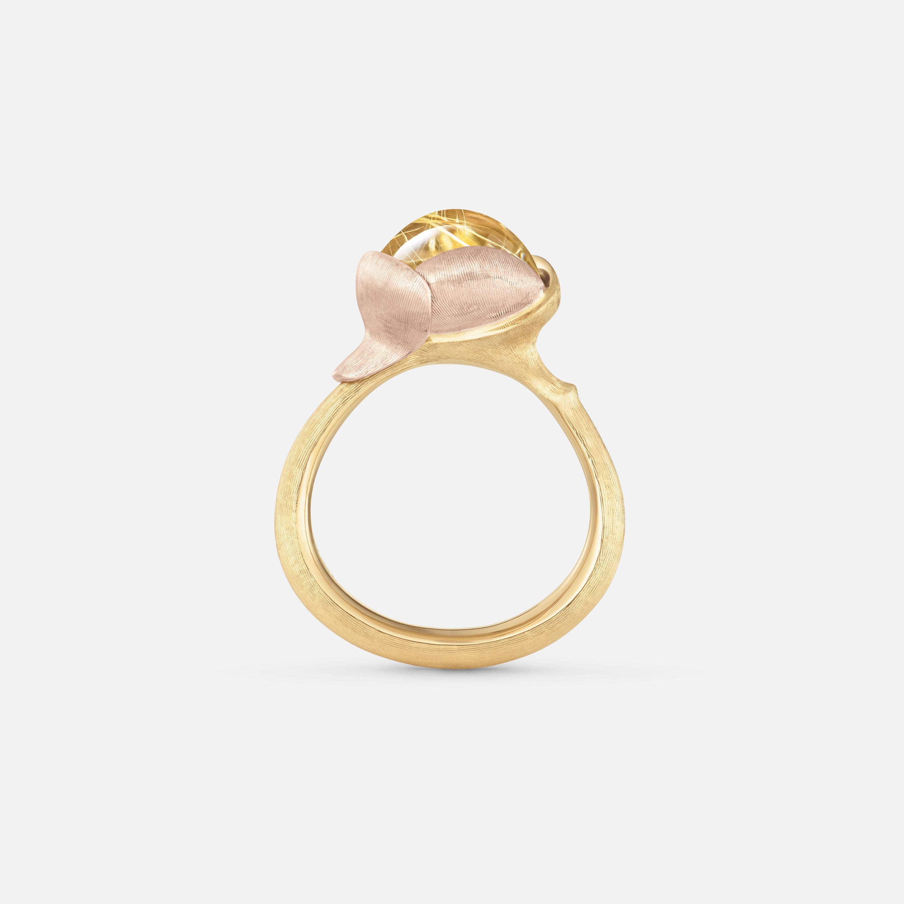 Lotus Ring 2 Rutile Quartz