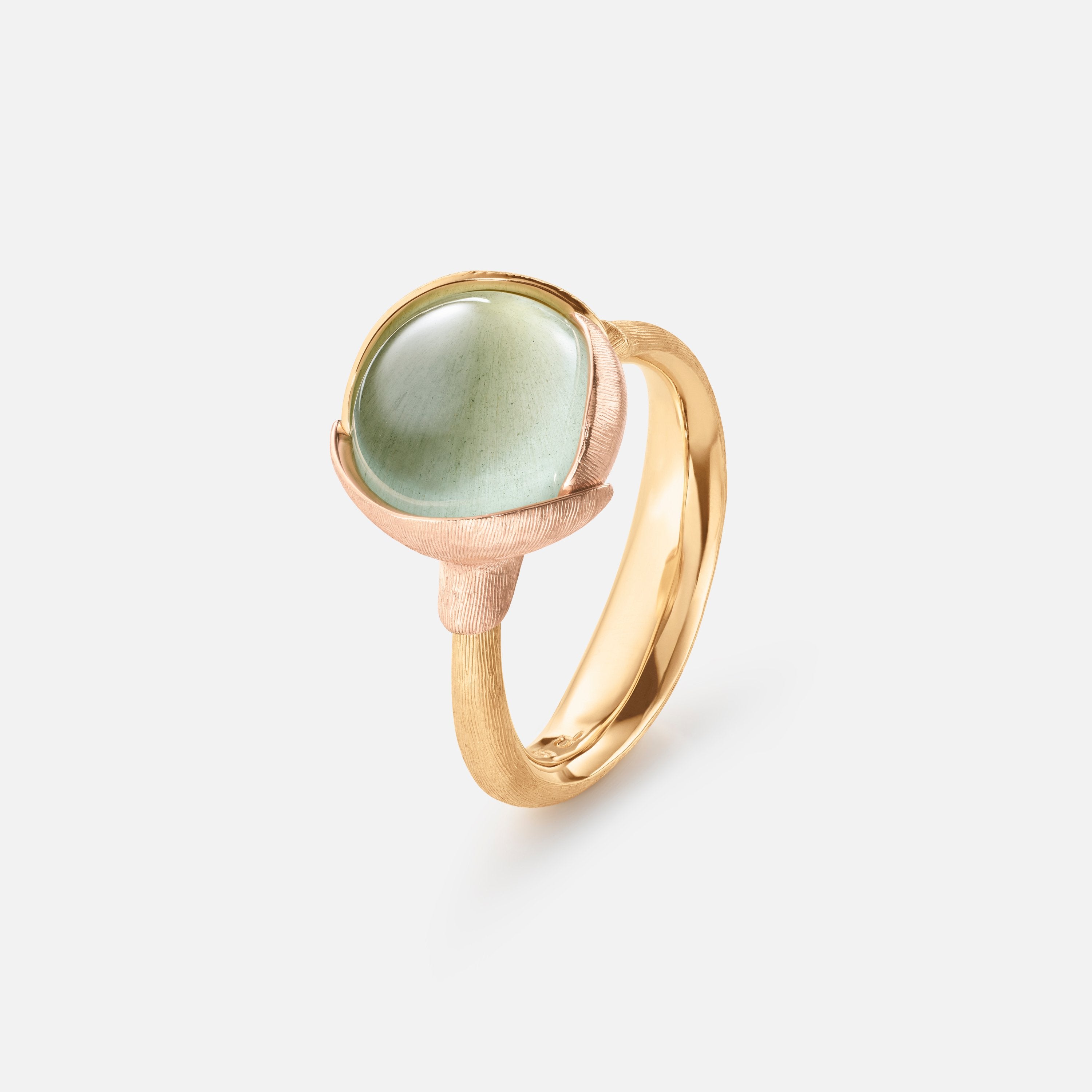 Lotus Ring 2 Aquamarine