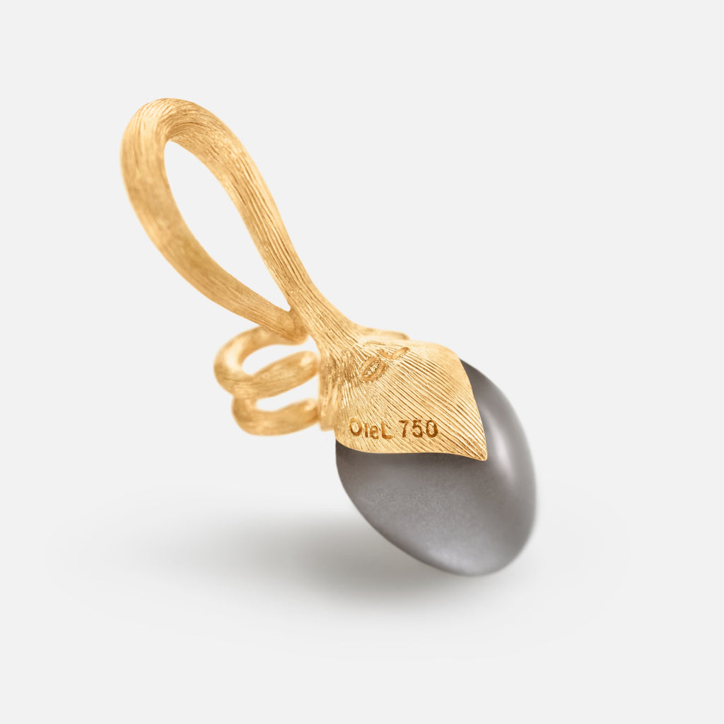 Lotus Sprout Pendant Grey Moonstone