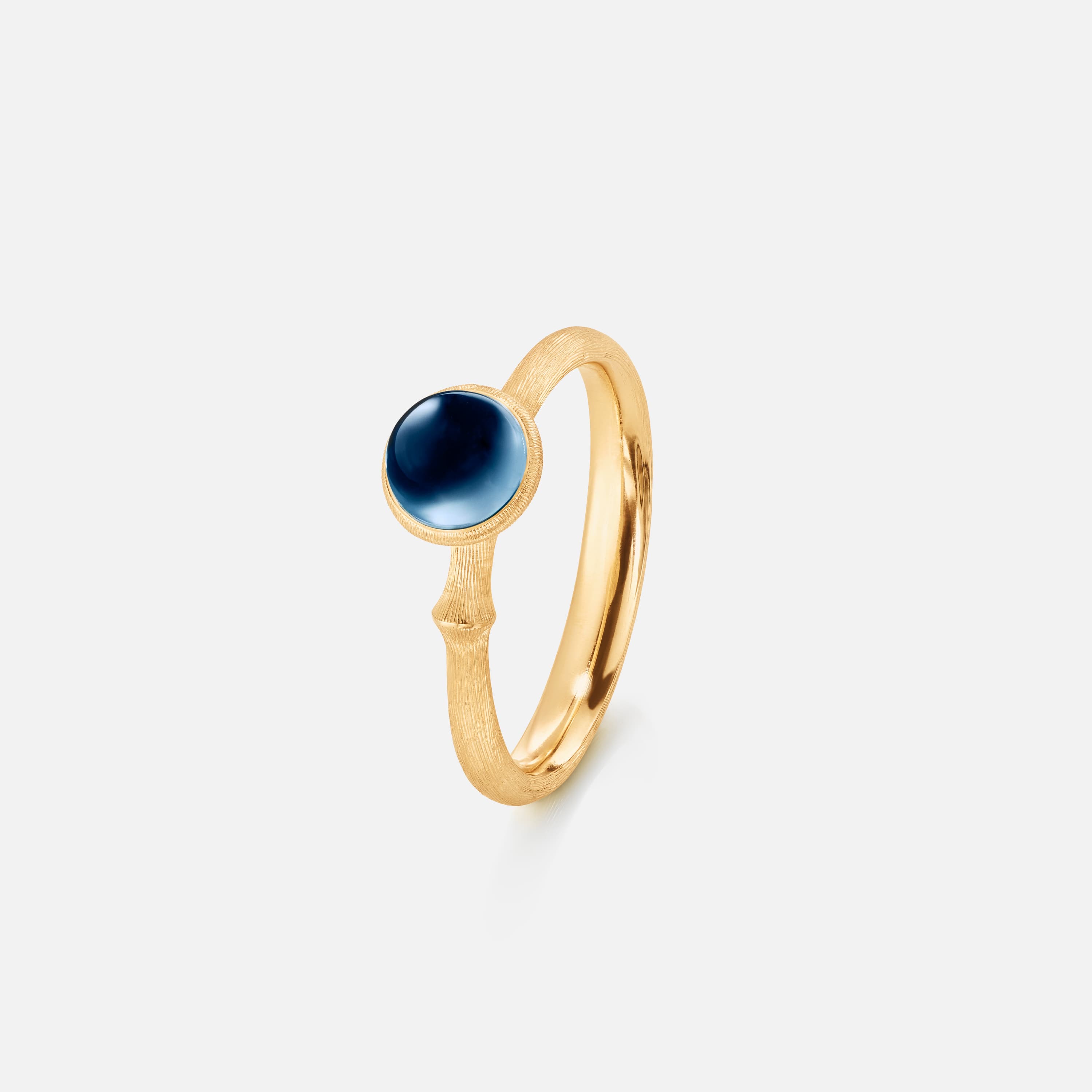 Lotus Ring 0 London Blue Topaz