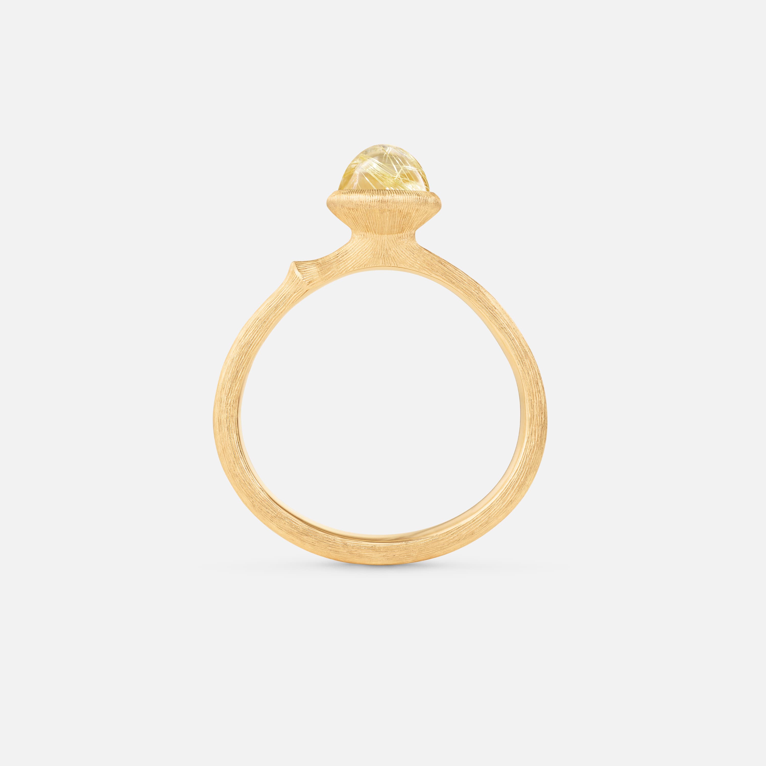 Lotus Ring 0 Rutile Quartz