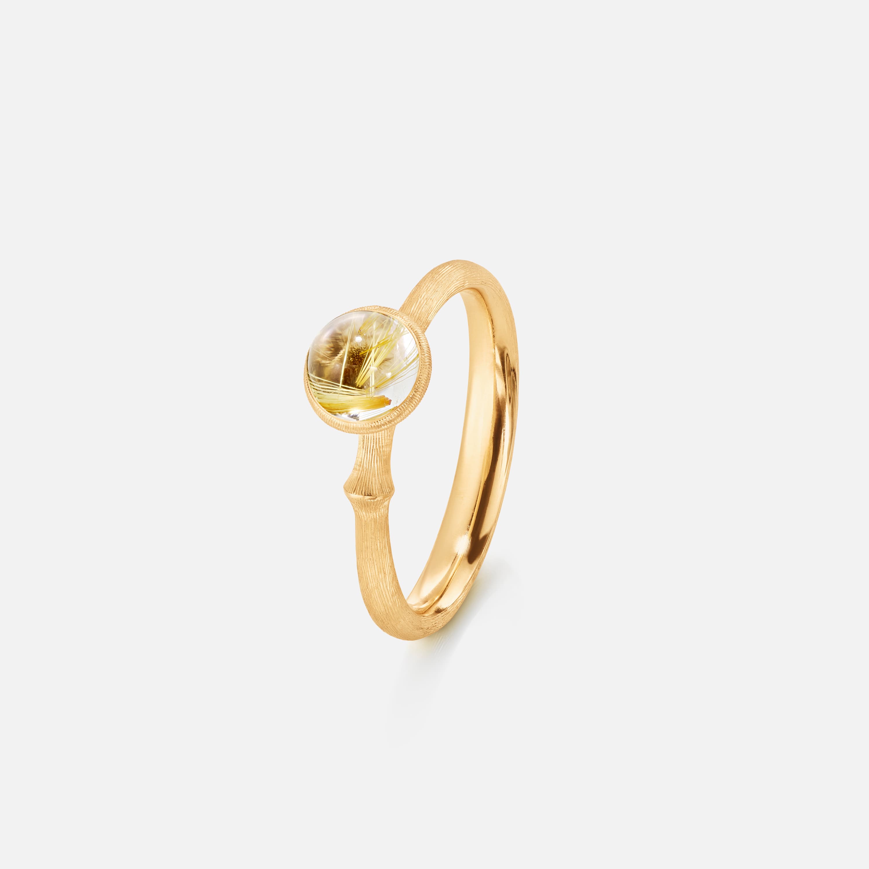 Lotus Ring 0 Rutile Quartz