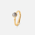 Lotus Ring 0 Grey Moonstone