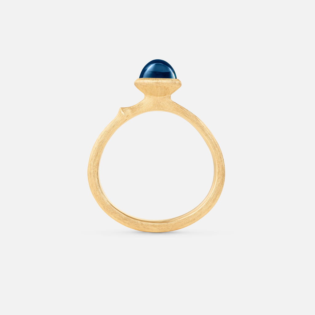 Lotus Ring 0 London Blue Topaz