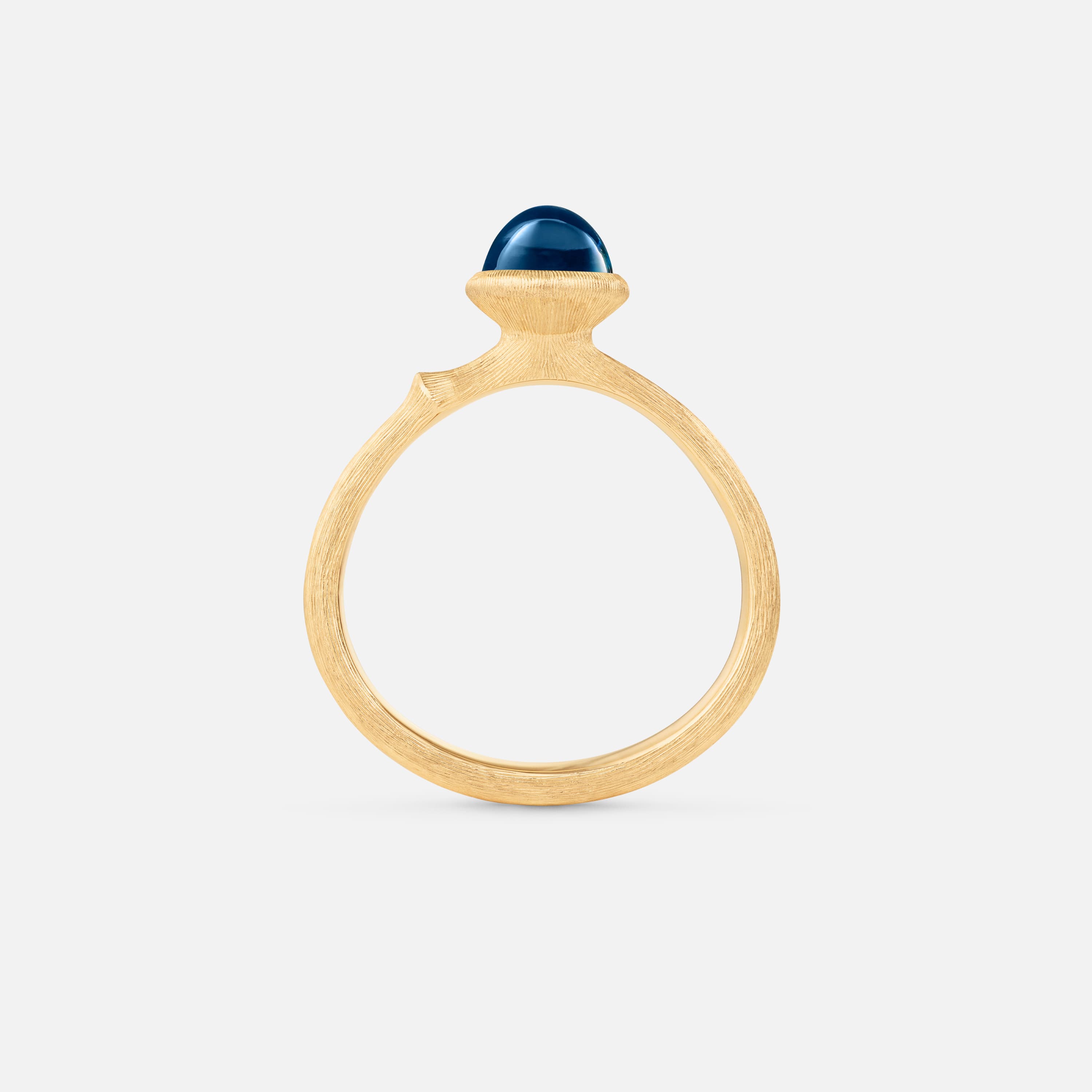 Lotus Ring 0 London Blue Topaz
