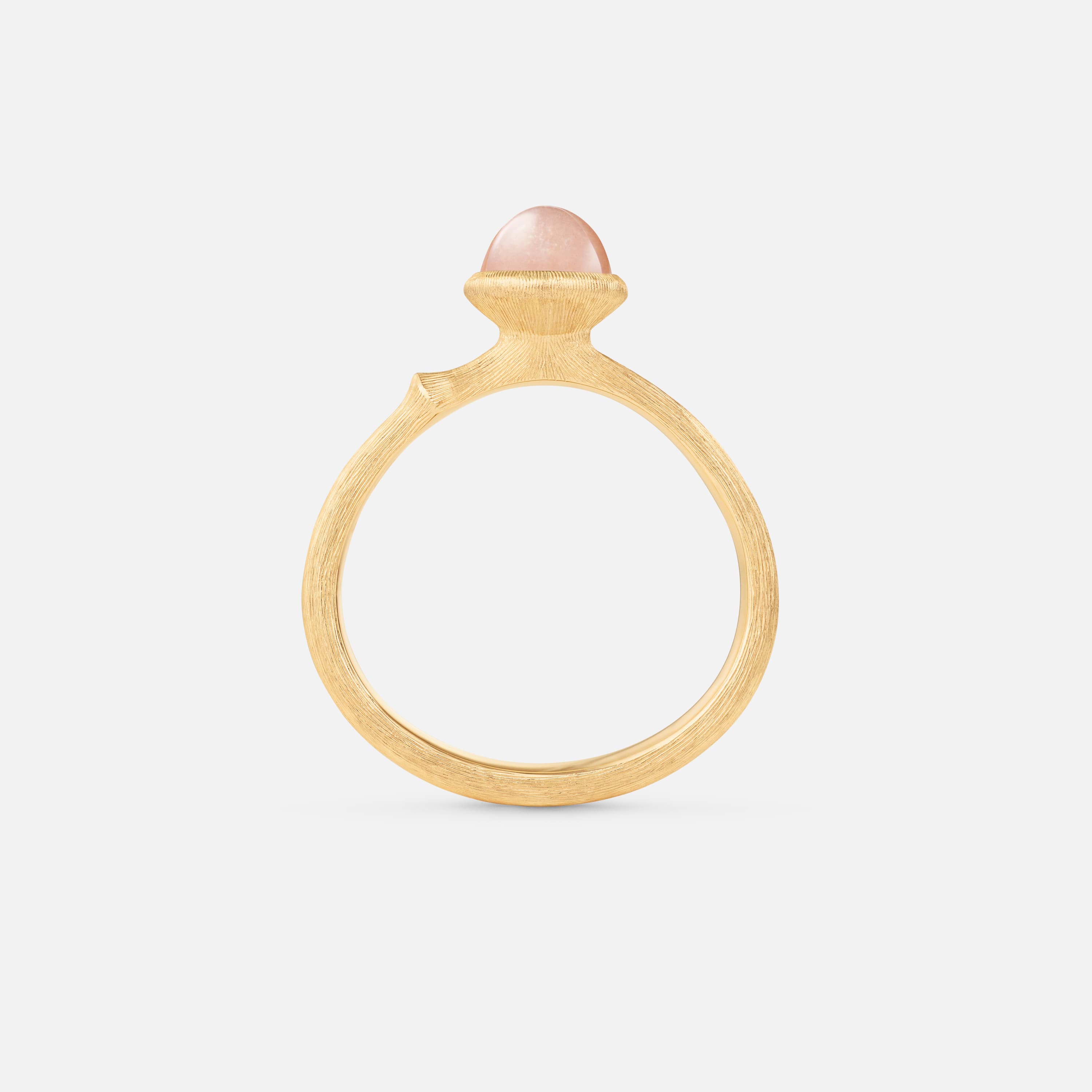 Lotus Ring 0 Blush Moonstone