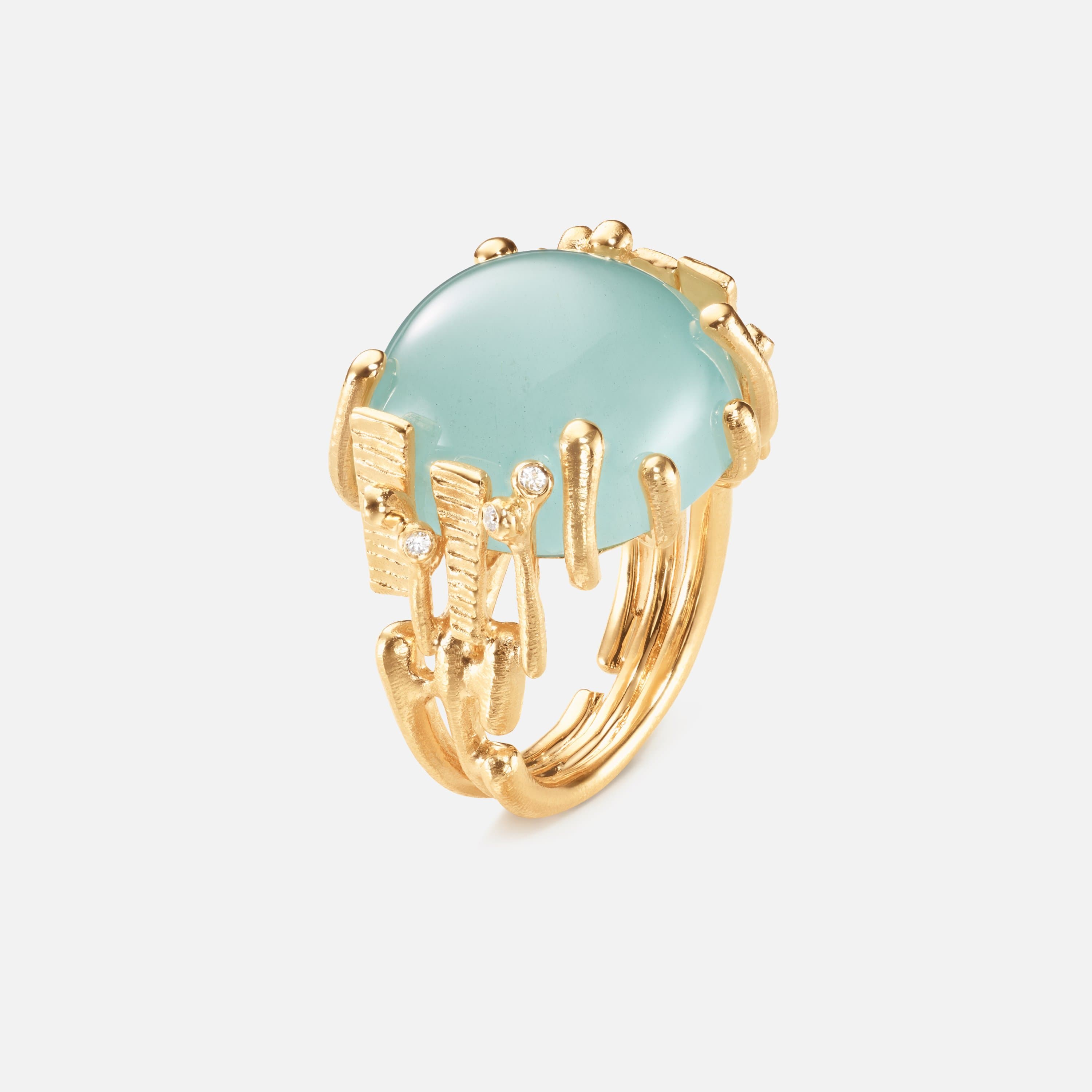 Boho Ring Large Aquamarine