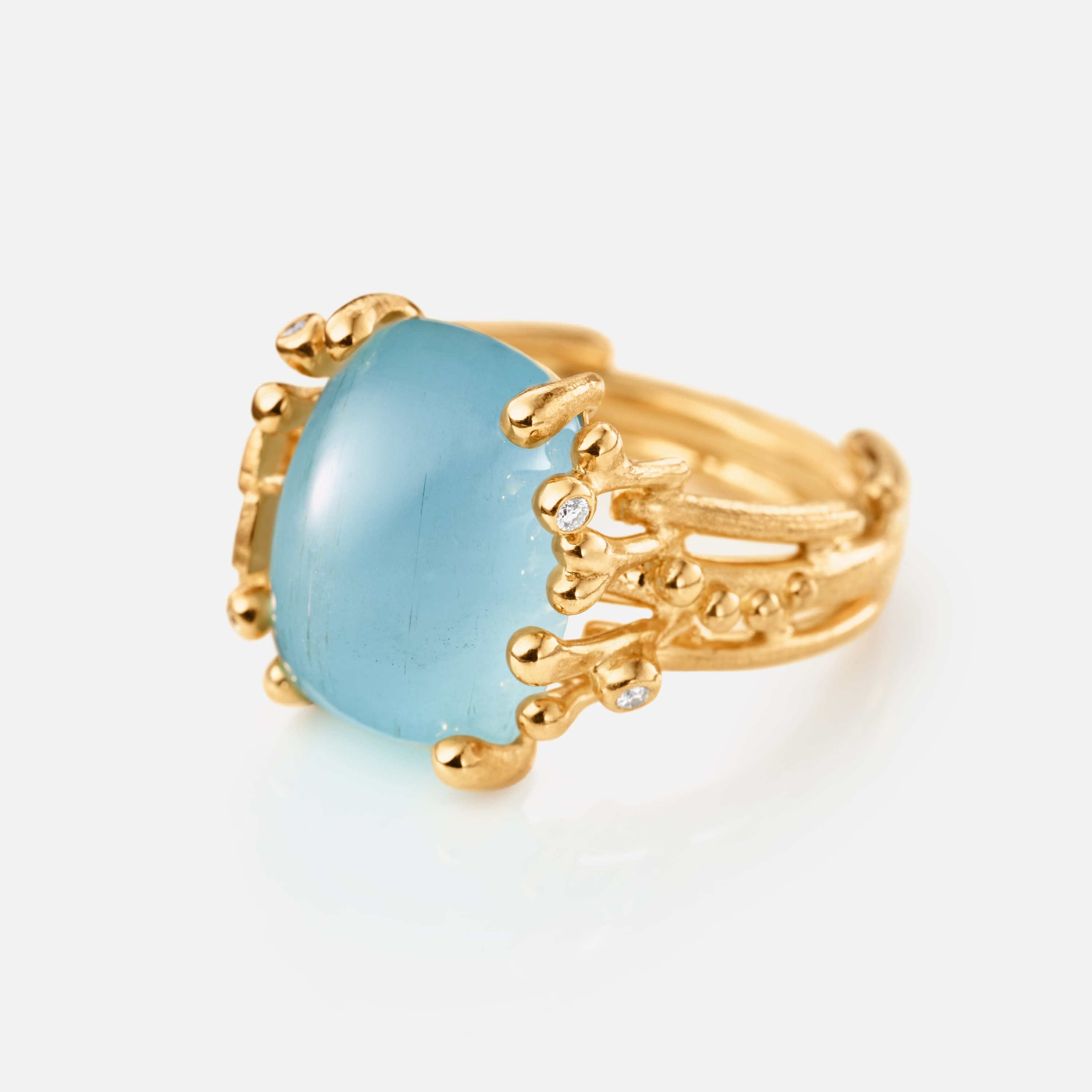 Boho Ring Medium Aquamarine