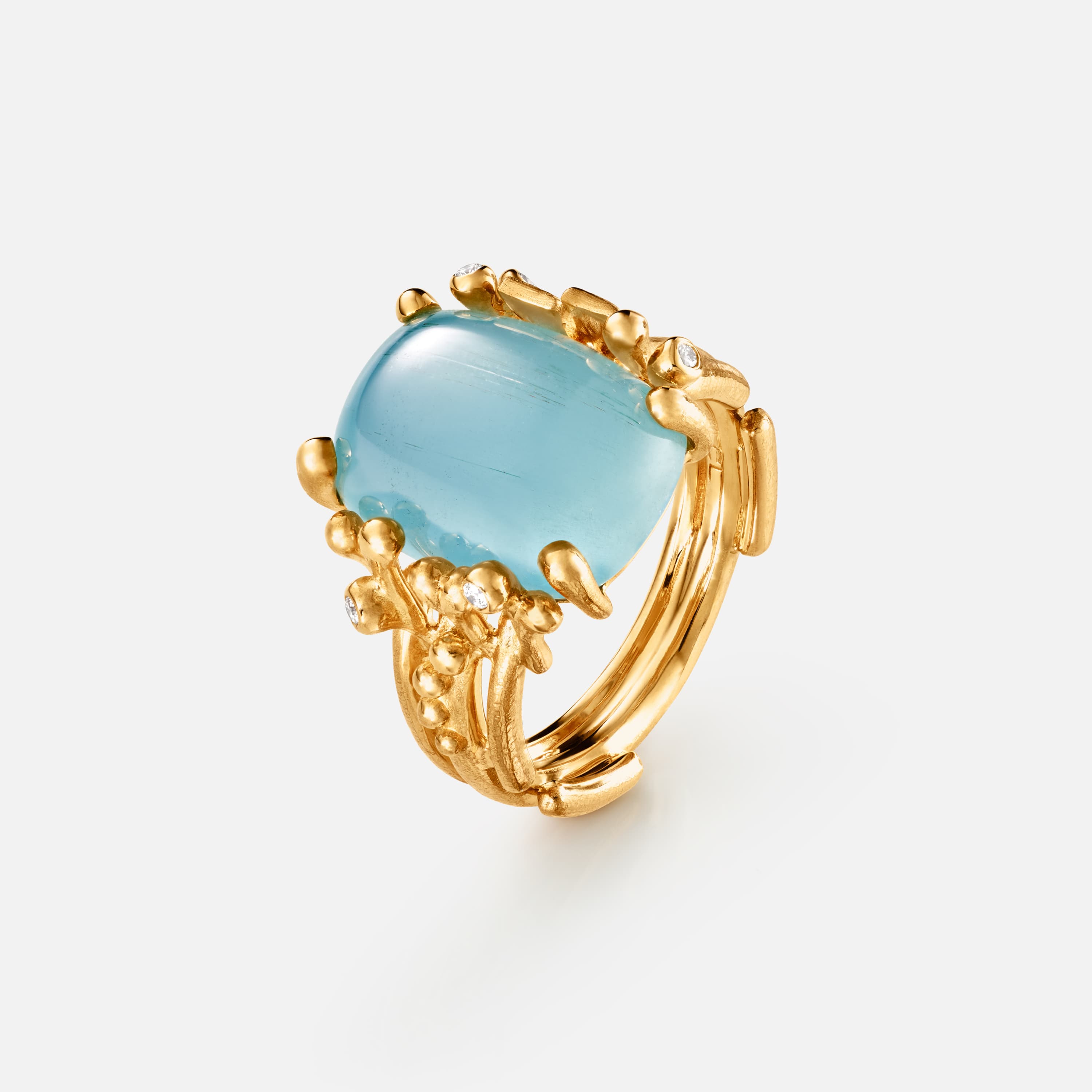 Boho Ring Medium Aquamarine
