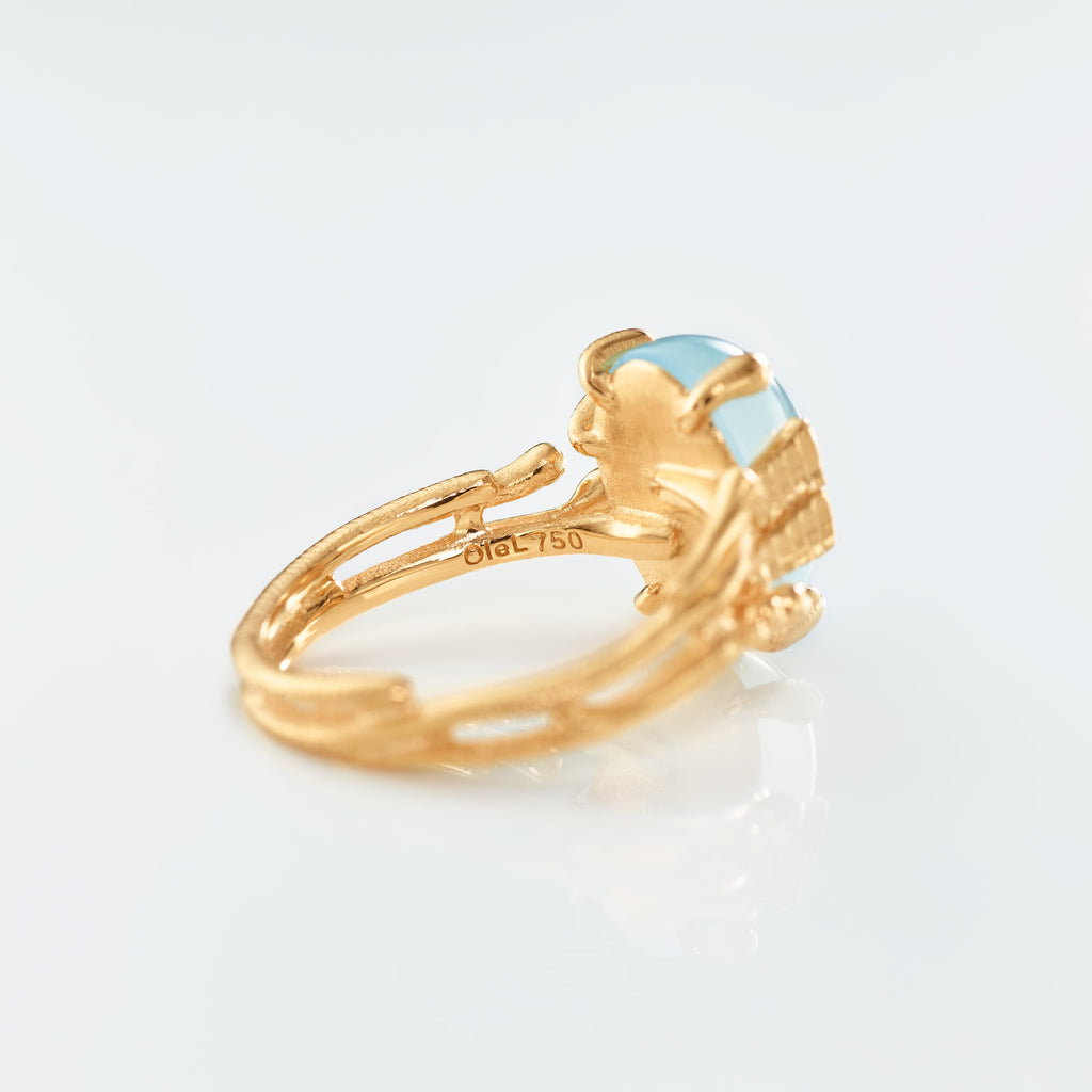Boho Ring Small Aquamarine