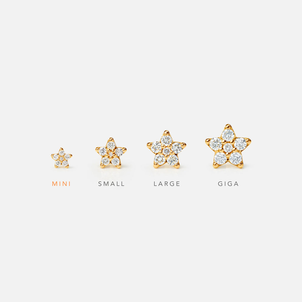 Shooting Stars Stud Earrings Mini