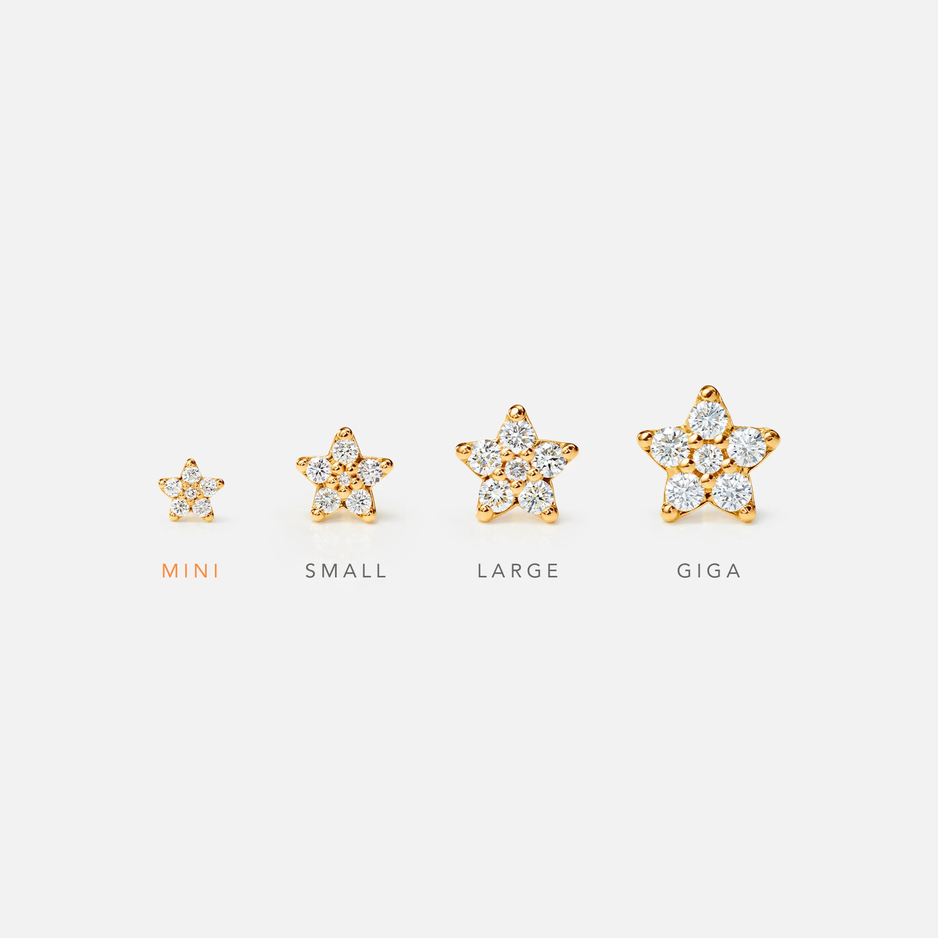 Shooting Stars Stud Earrings Mini