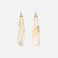 Earring Pendant Drops Rutile Quartz