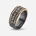 Jackie Triple Pavé Ring