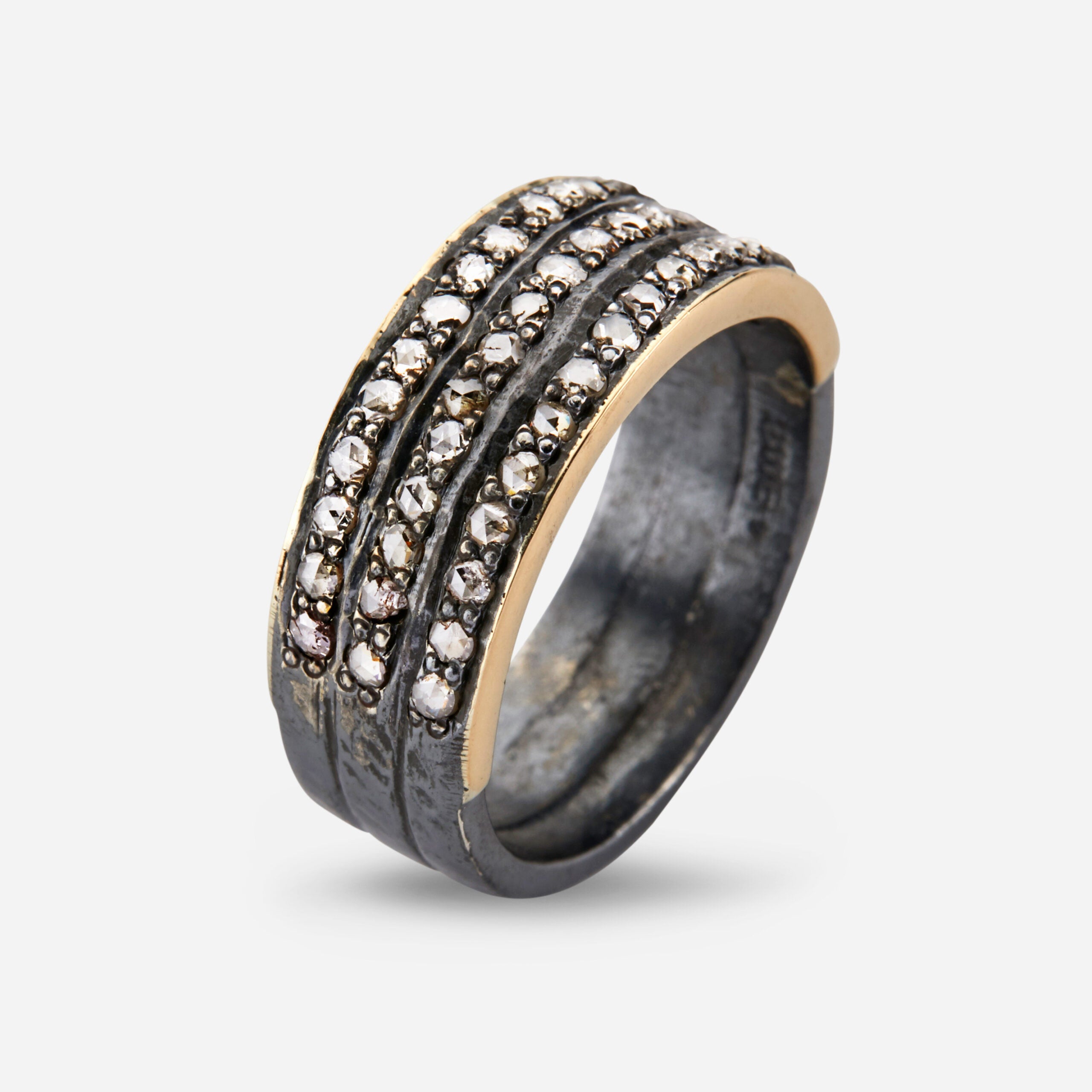 Jackie Triple Pavé Ring