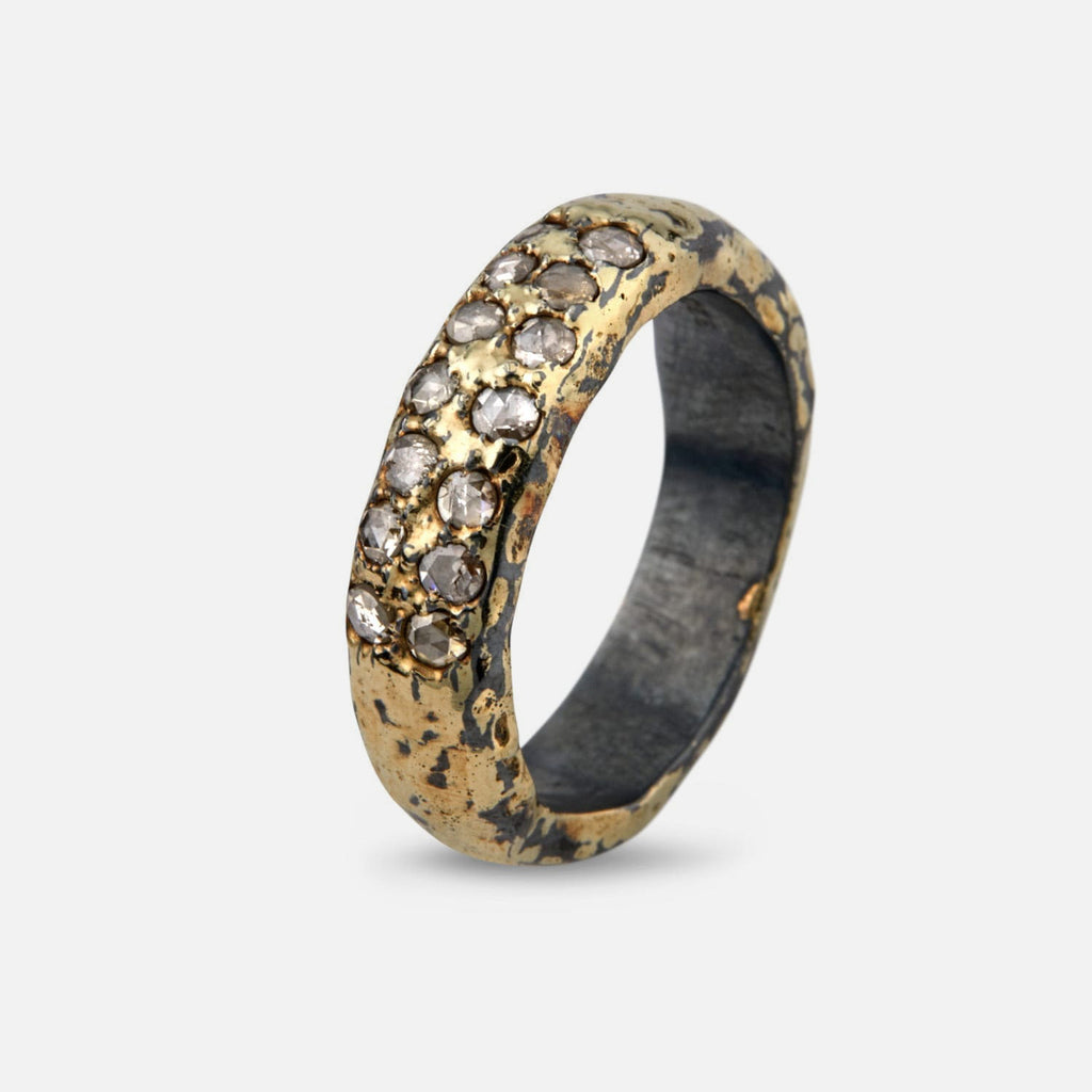 Heritage Golden Pavé Ring