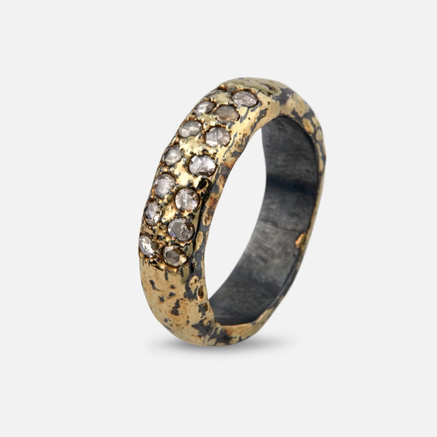 Heritage Golden Pavé Ring