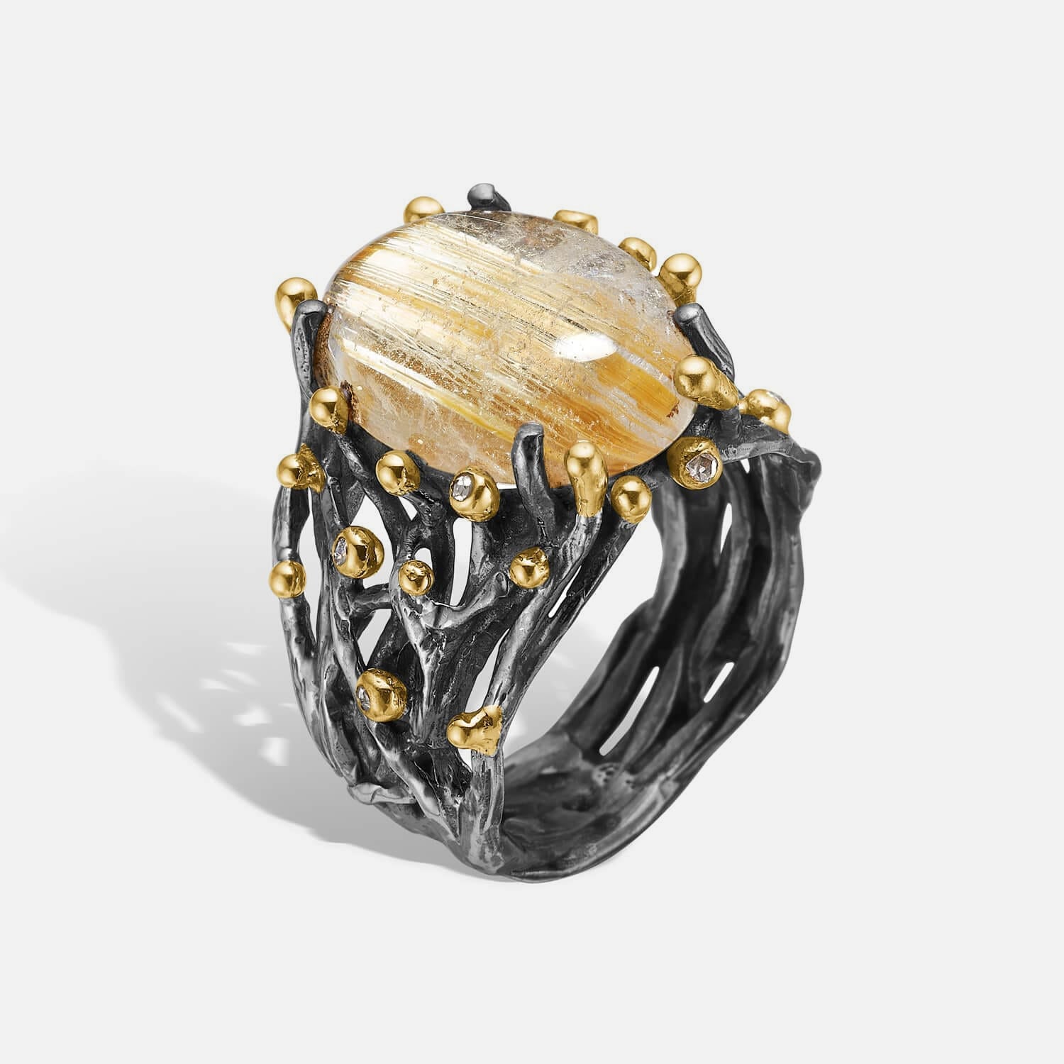 Ponte Rutile Quartz Ring