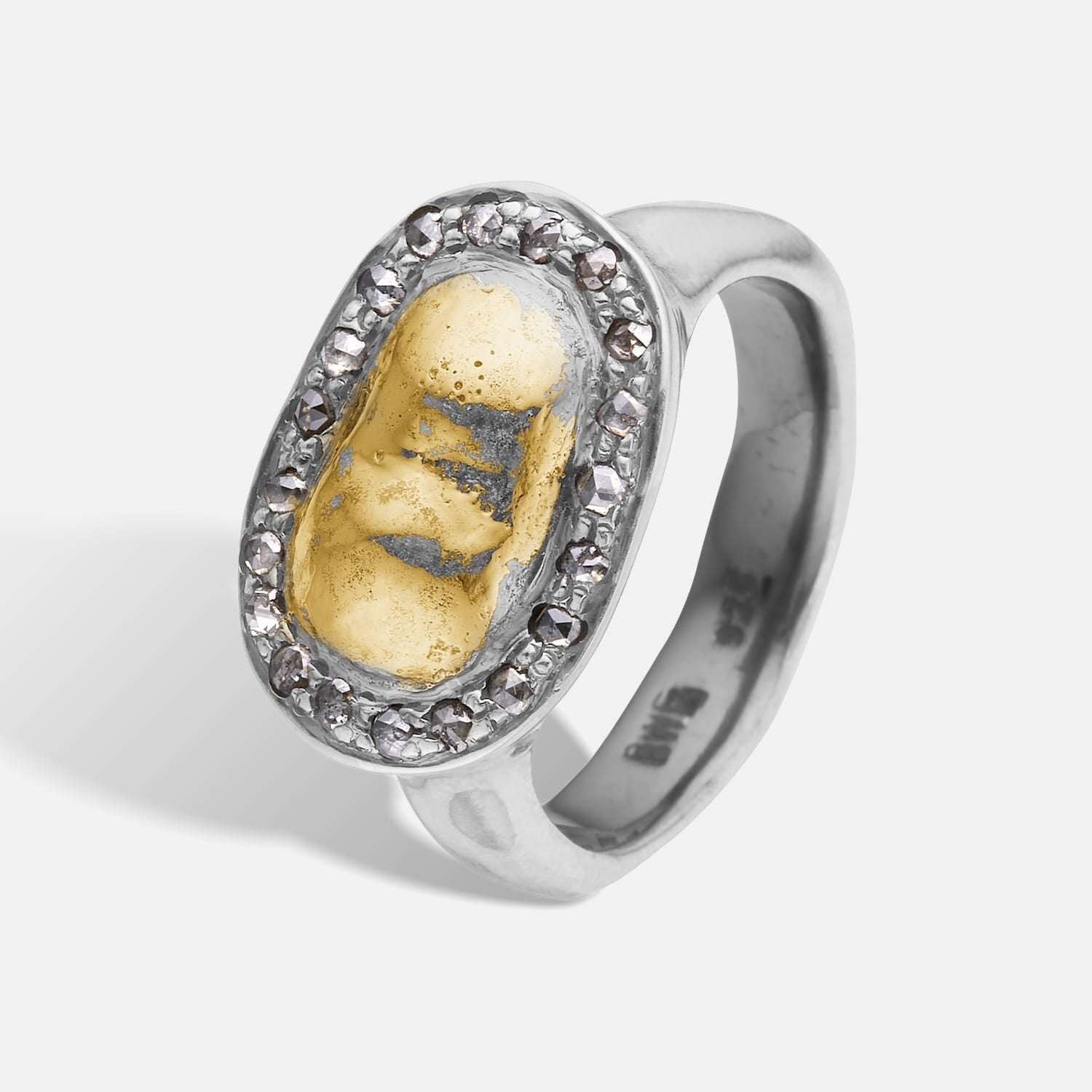 Dagmar Signet Pavé Ring