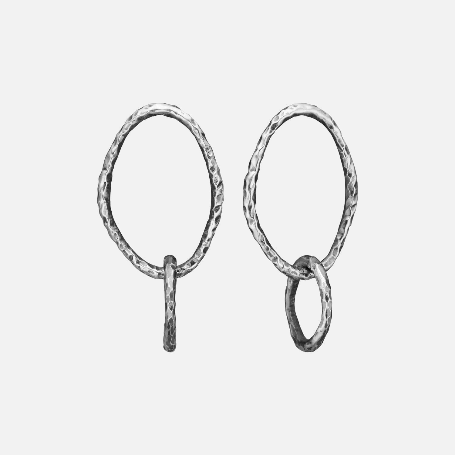 Onassis Duo Silver Plain Örhängen