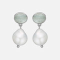 Siv Raw Aqua Pearl Örhängen