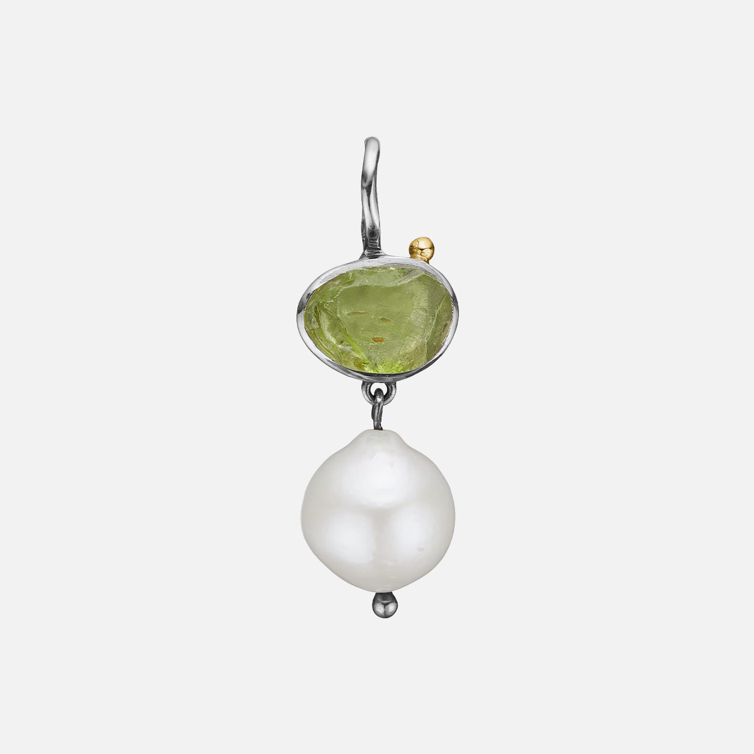 Grace Raw Peridot Pearl Hänge