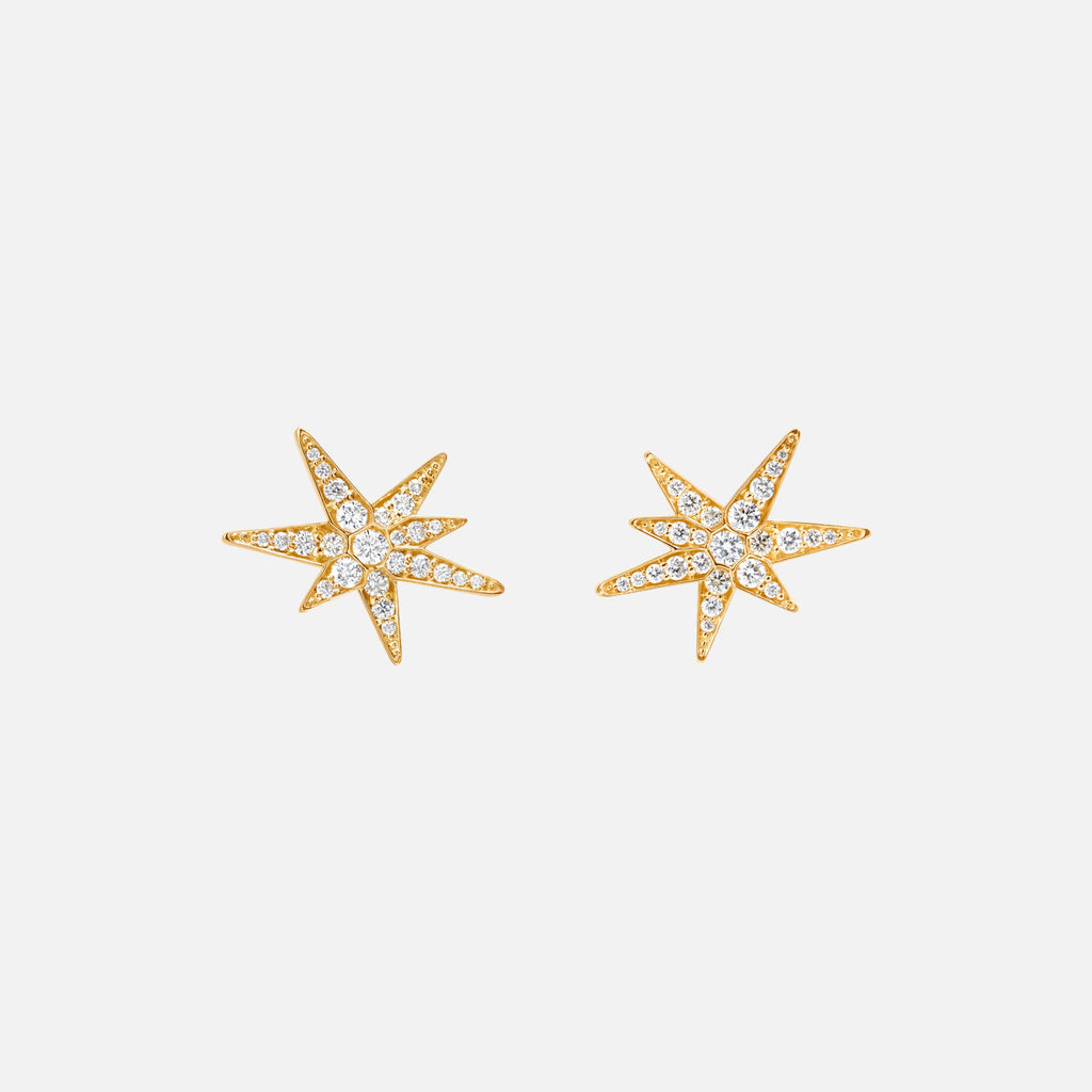 Funky Stars Stud Earrings Small