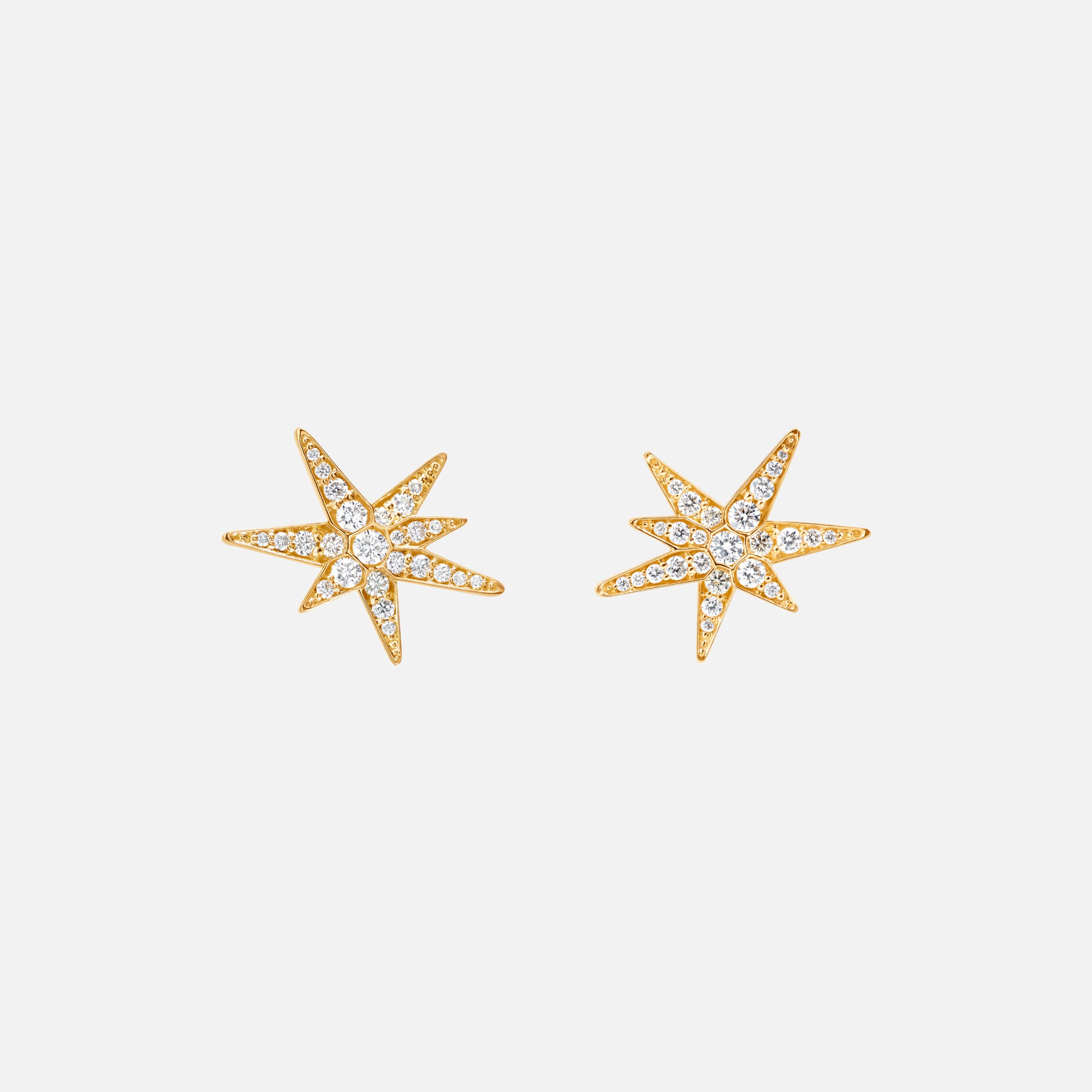 Funky Stars Stud Earrings Small