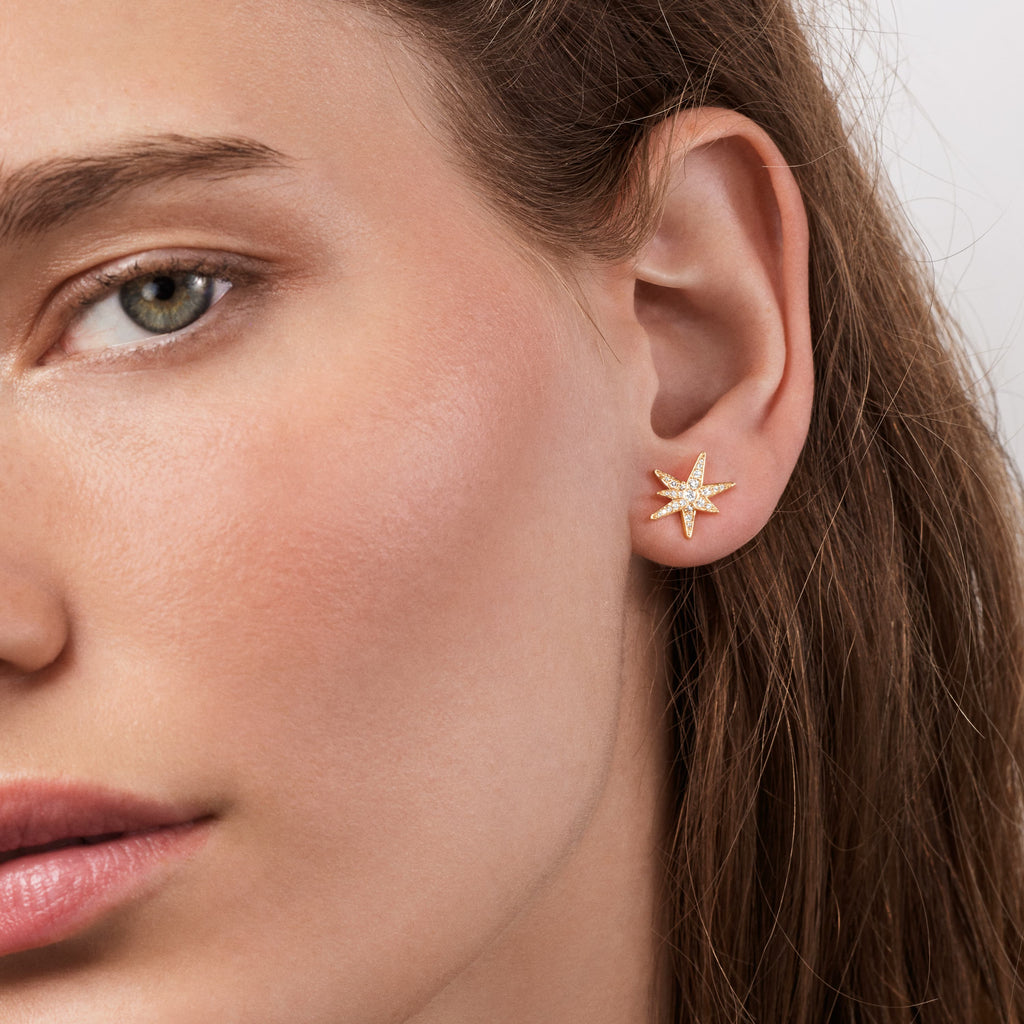 Funky Stars Stud Earrings Small
