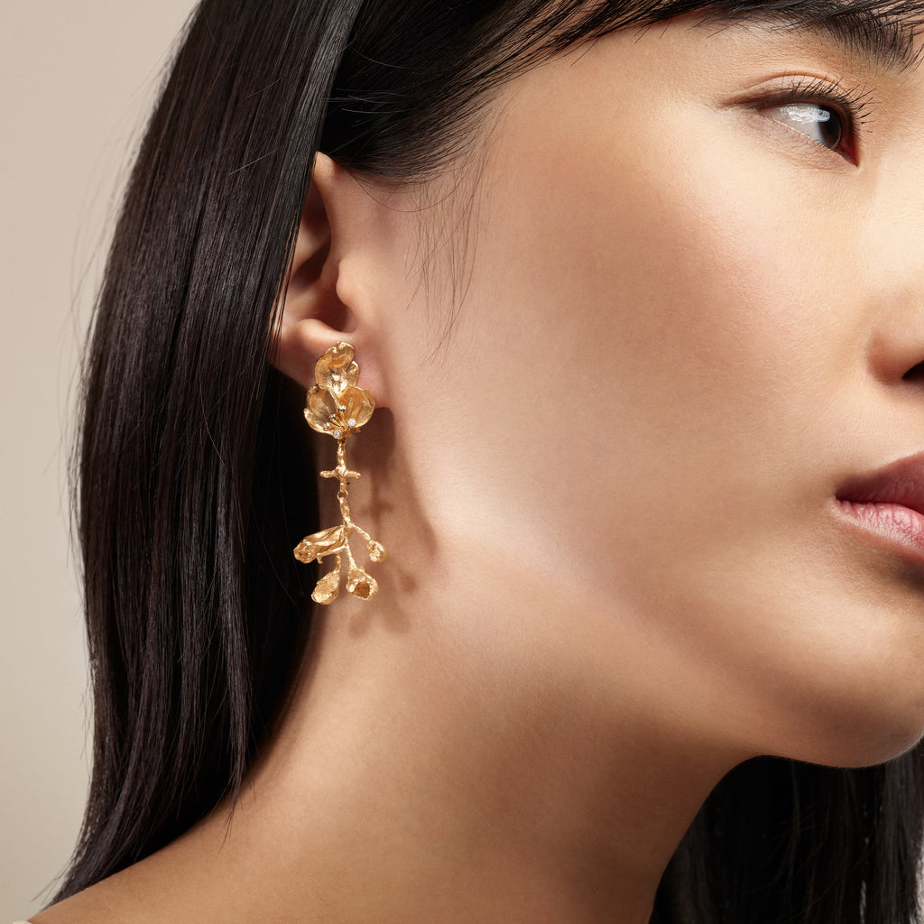Wild Rose Stud Earrings