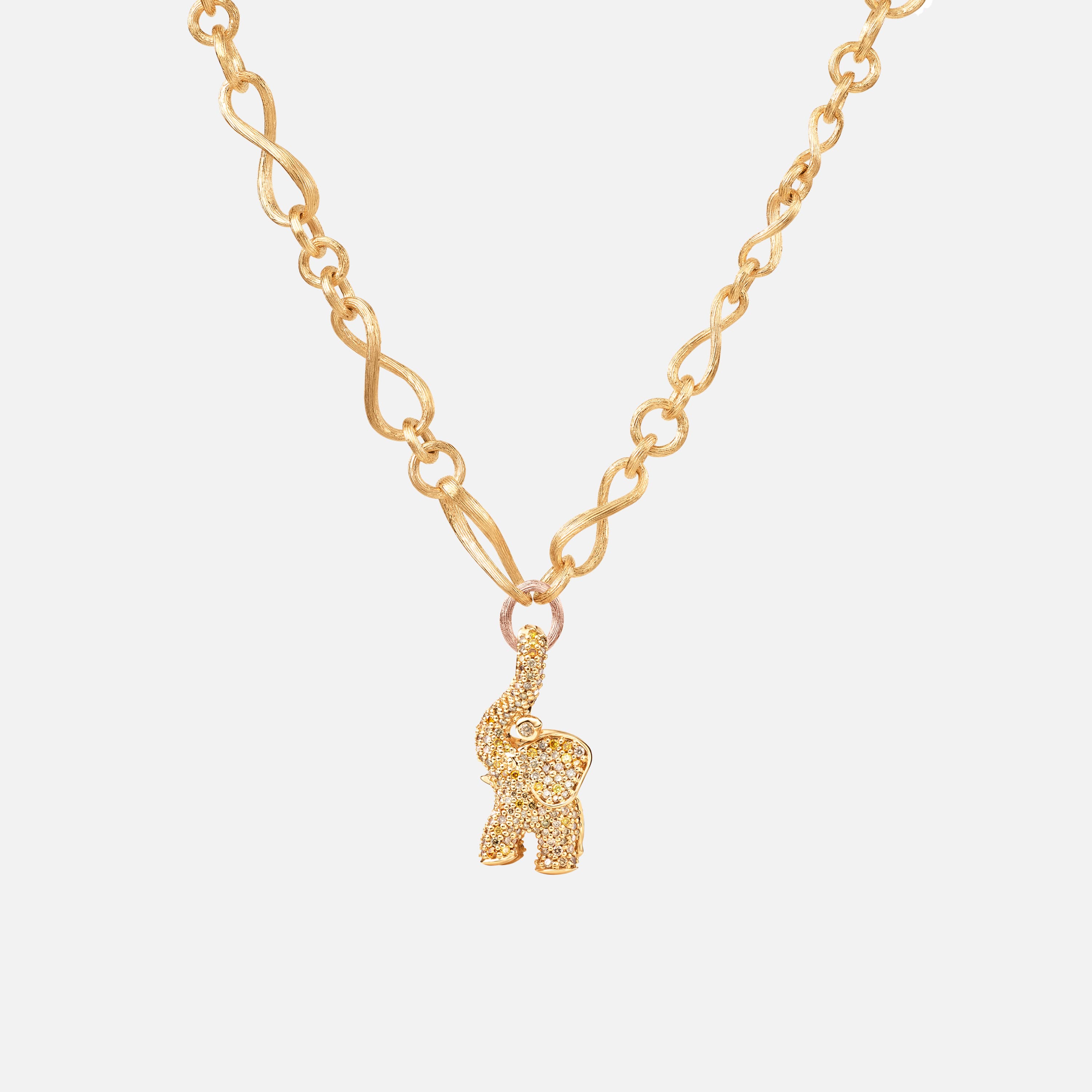 Elephant Pendant Pavé