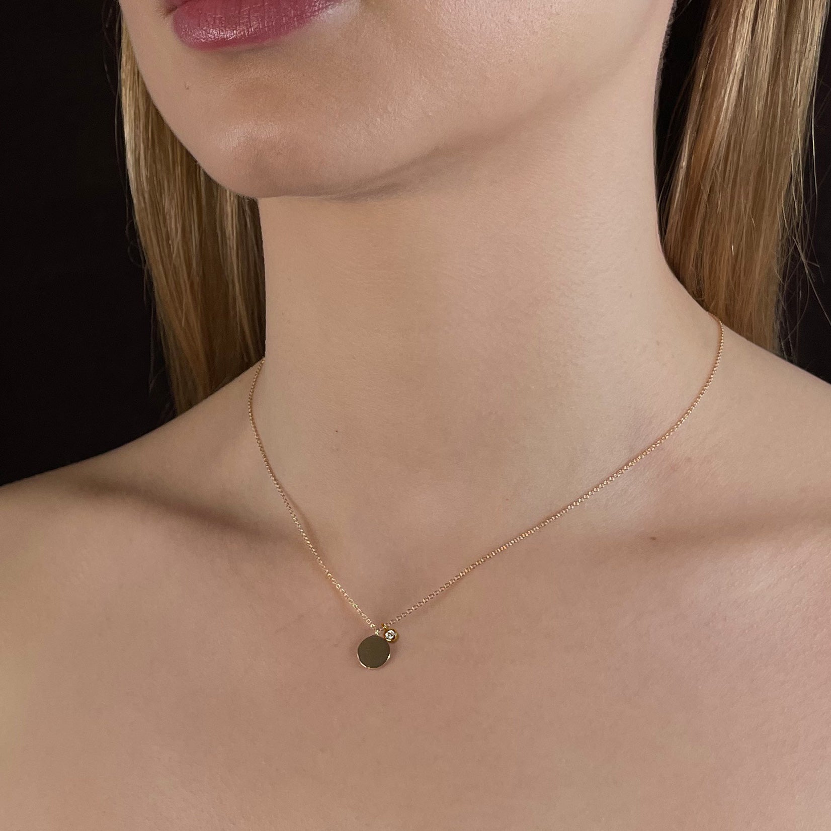 Tiny Dancer Halsband Med Platta 0.03ct