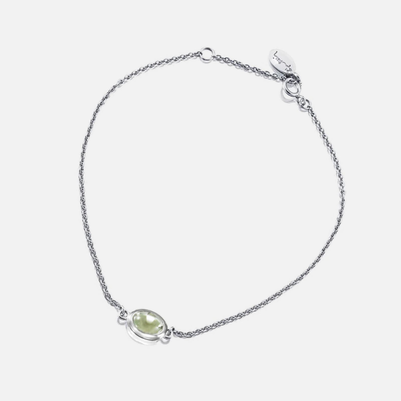 Love Bead Bracelet Green Quartz