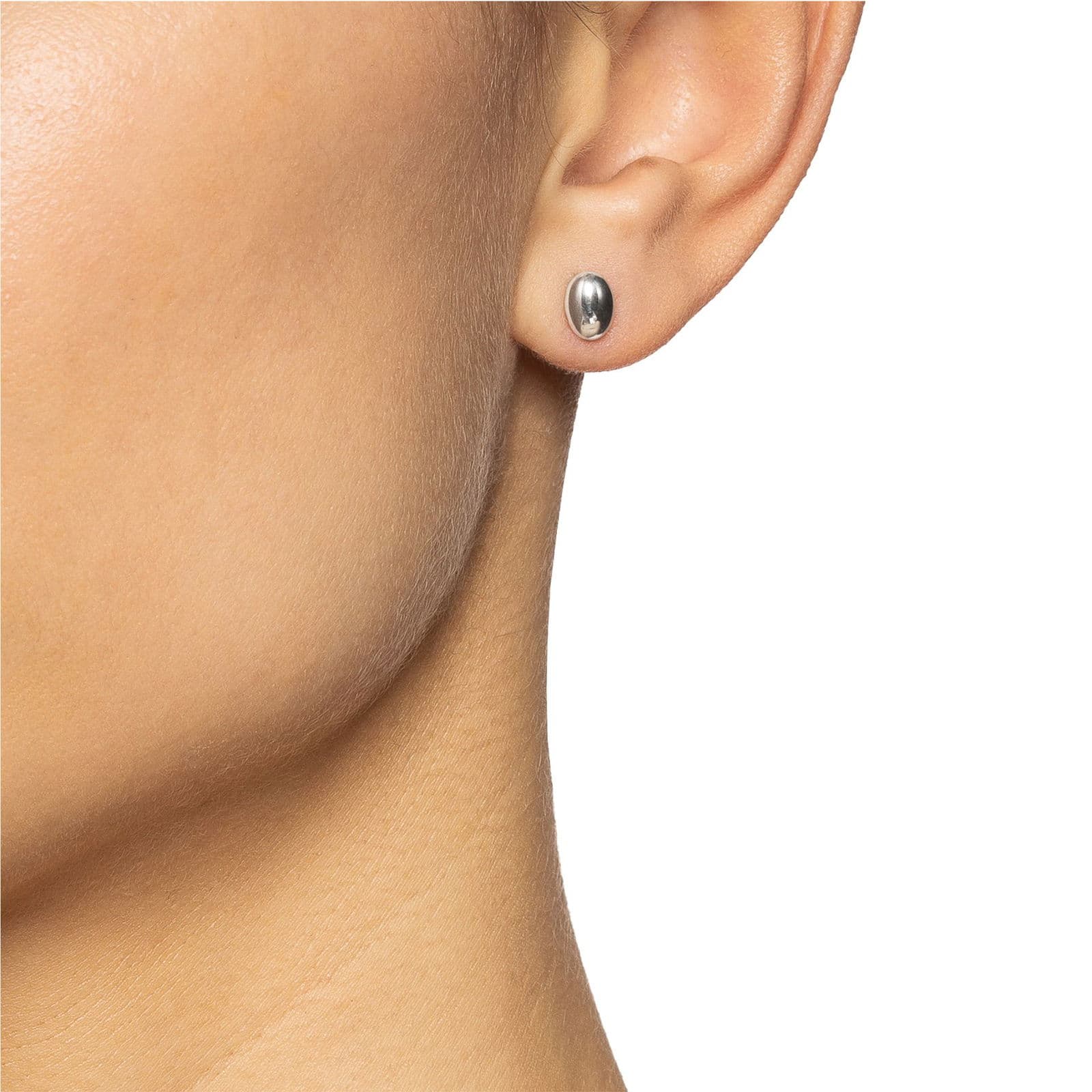 Love Bead Ear Silver