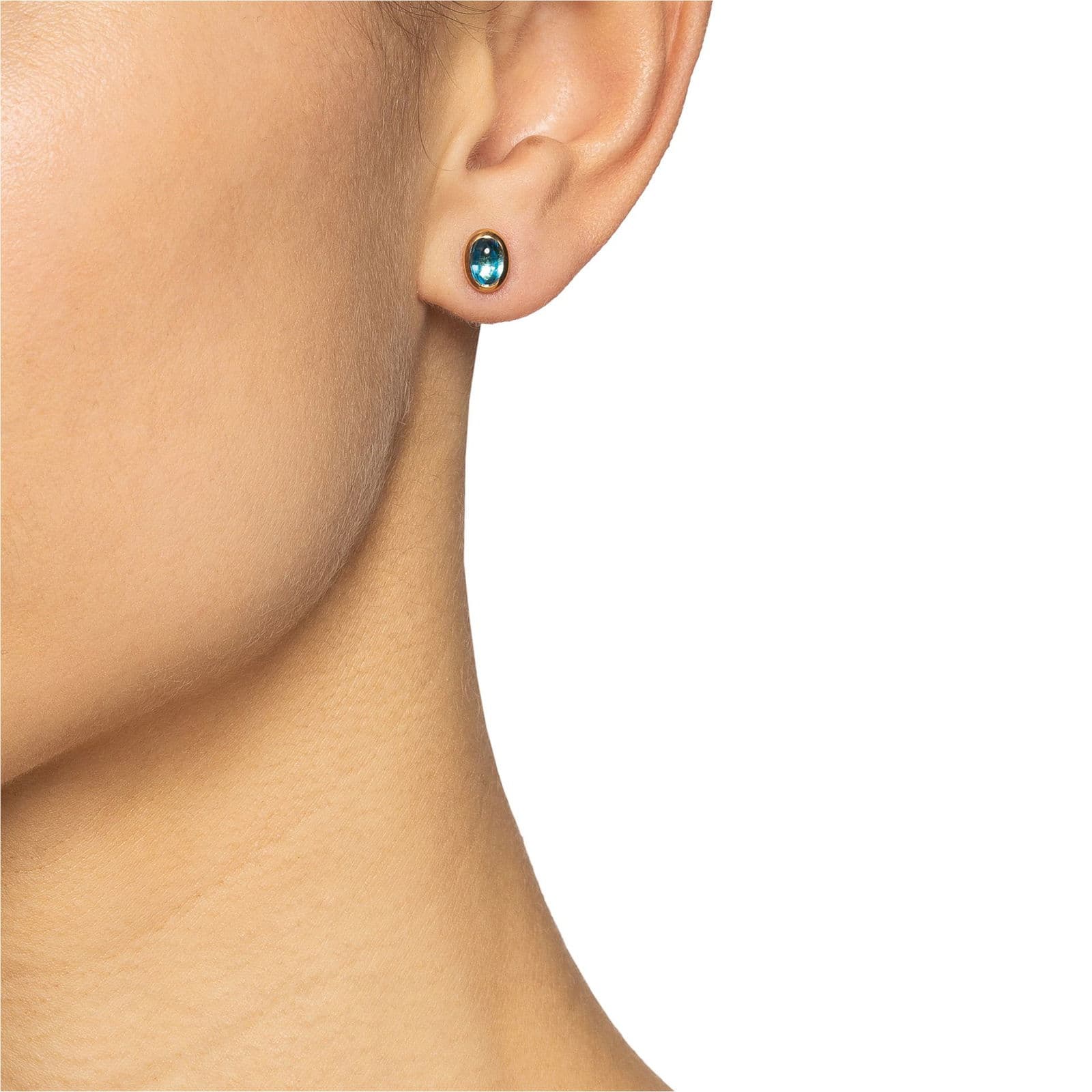 Love Bead Ear Topaz