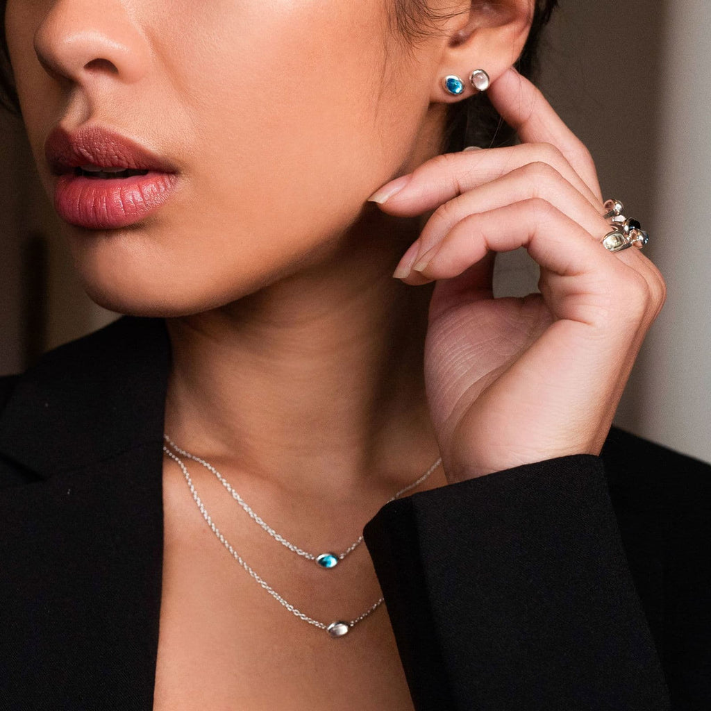 Love Bead Ear Topaz