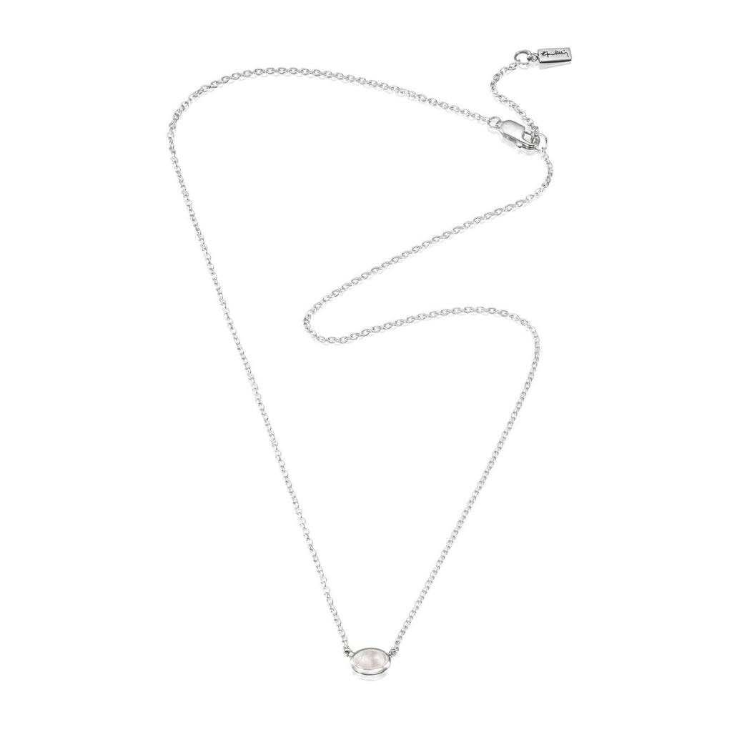 Love Bead Necklace Rose Quartz