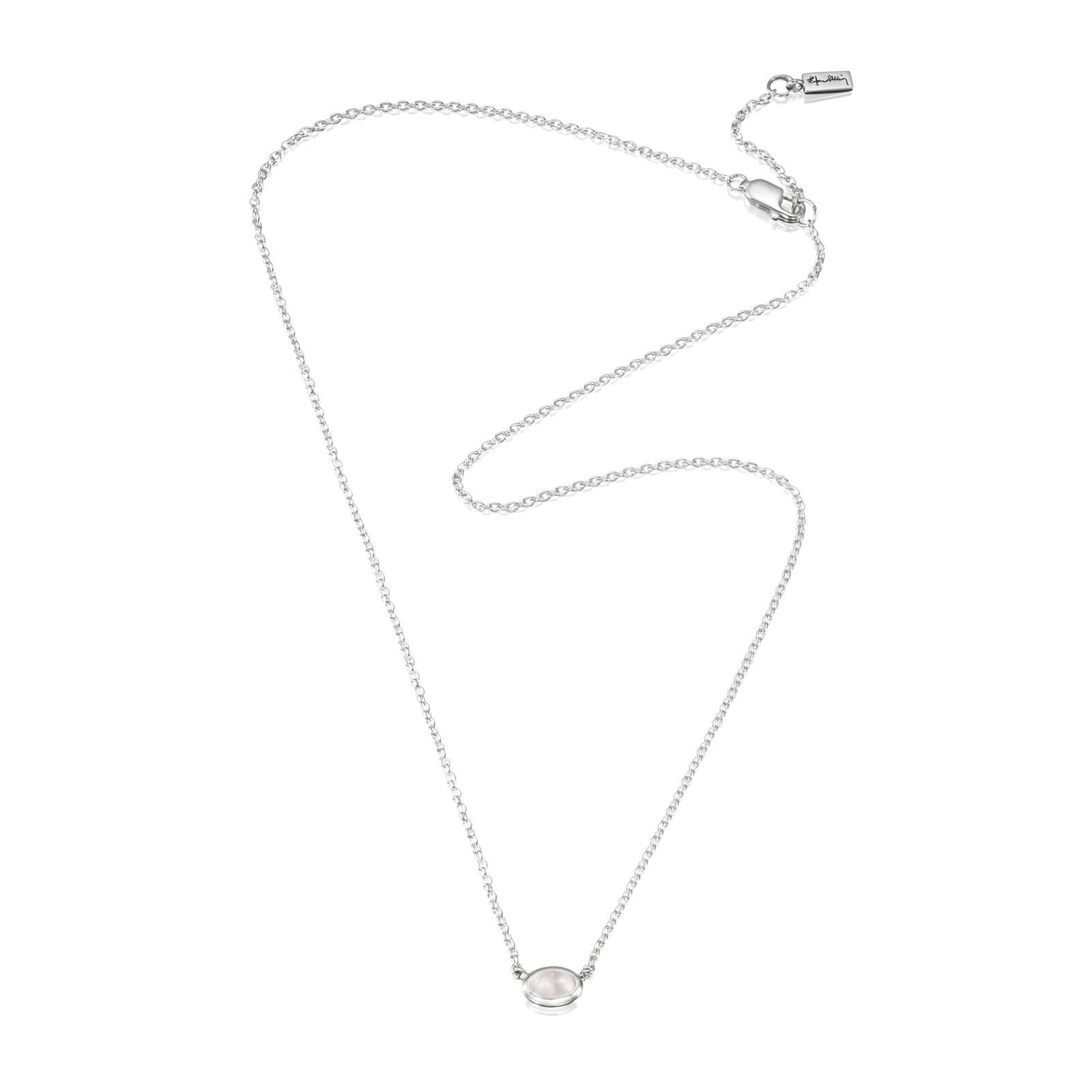 Love Bead Necklace Rose Quartz