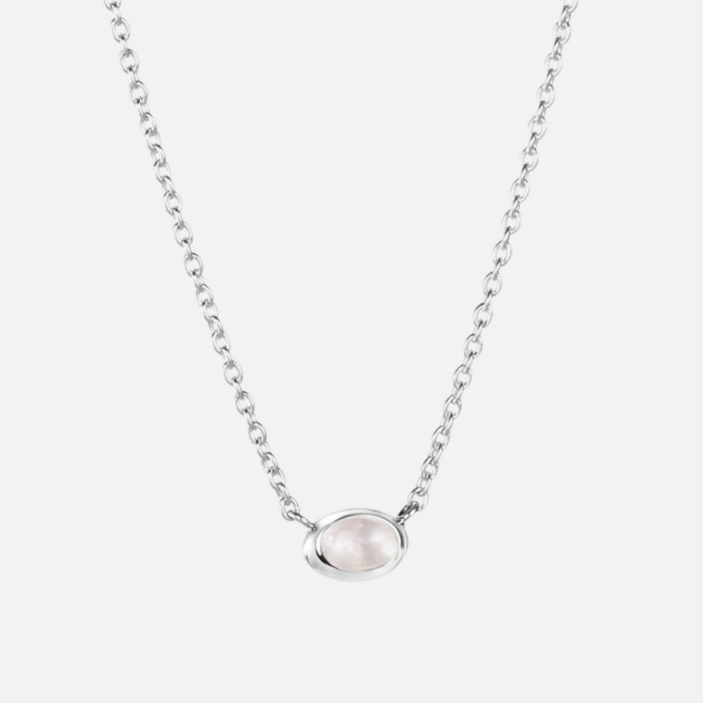 Love Bead Necklace Rose Quartz