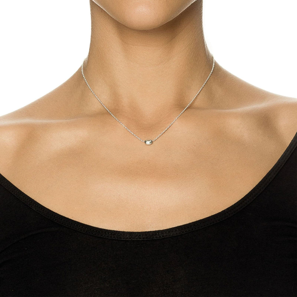 Love Bead Necklace Silver