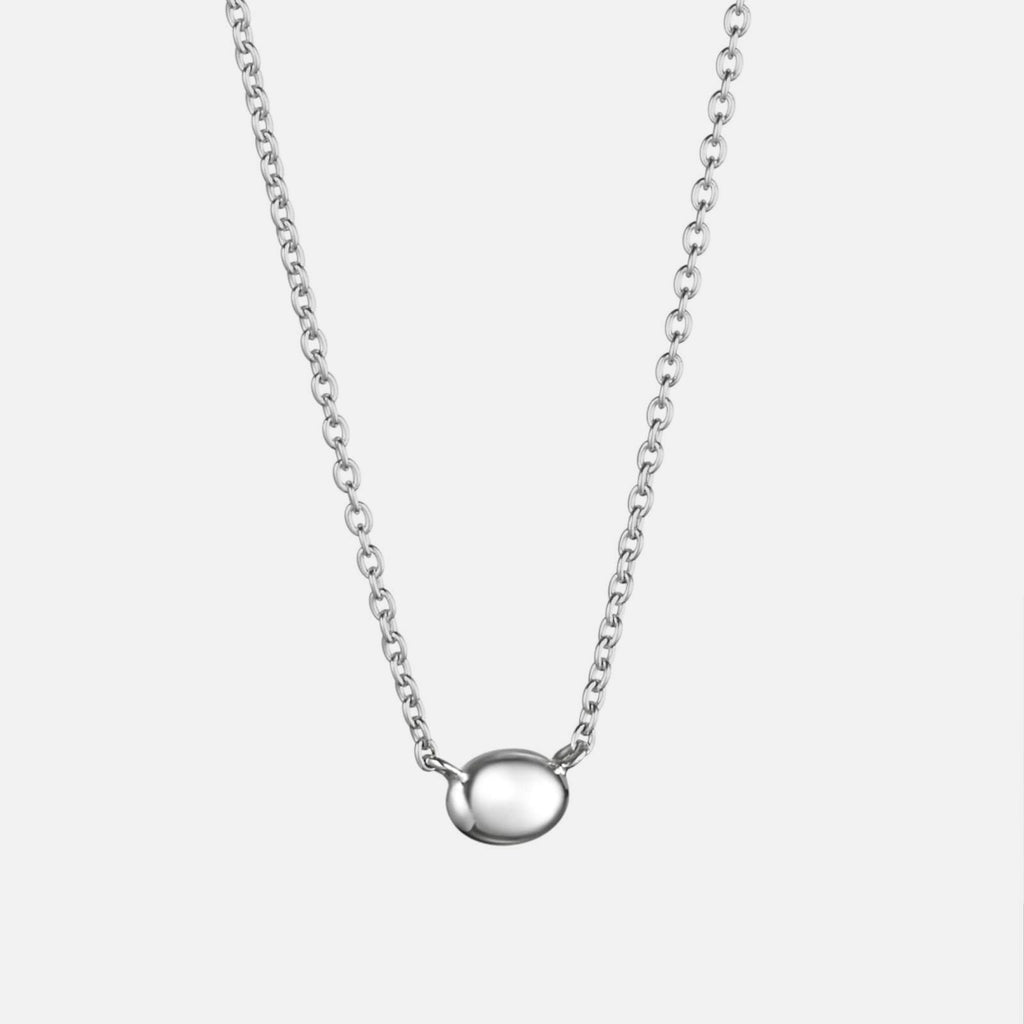 Love Bead Necklace Silver