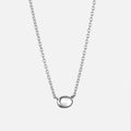 Love Bead Necklace Silver