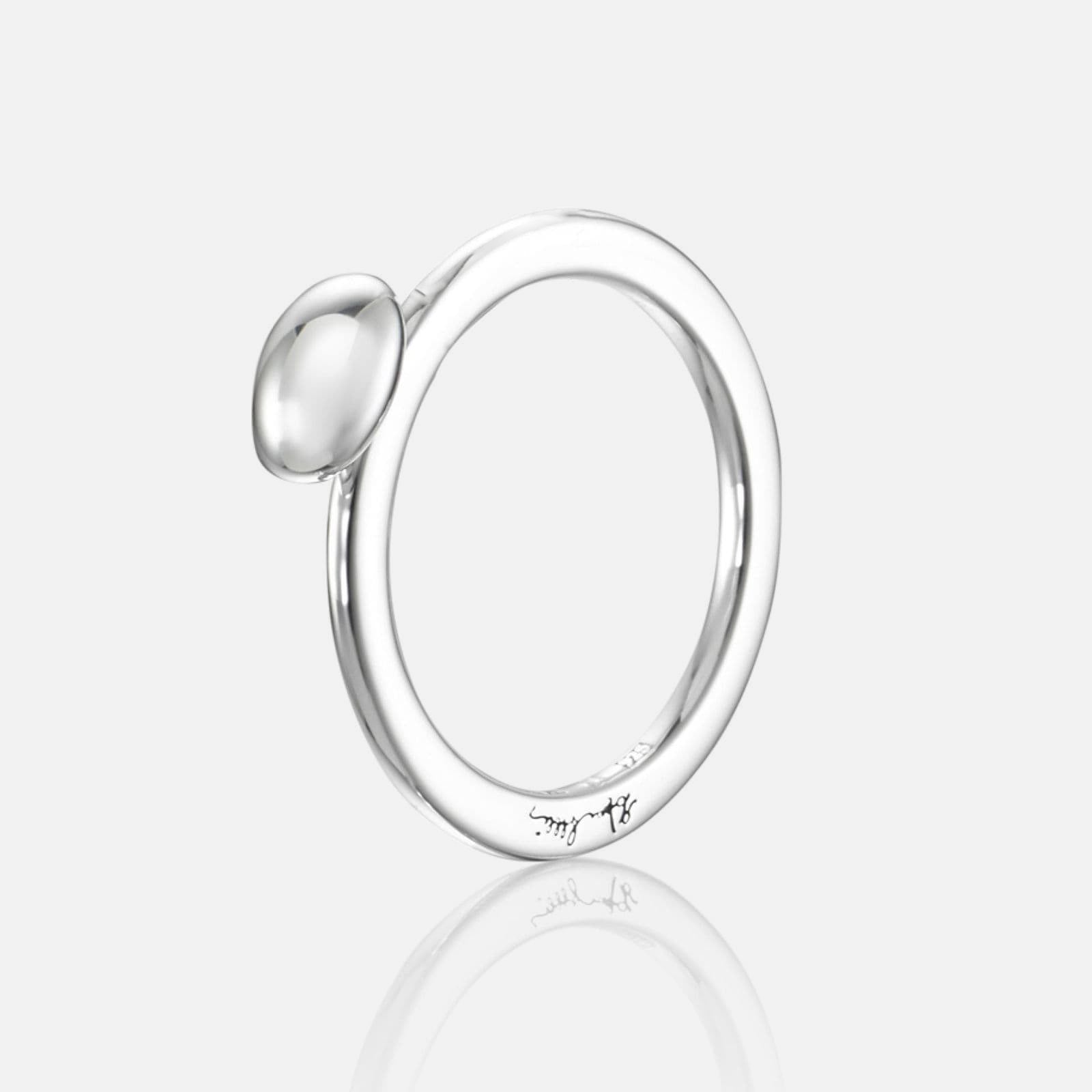 Love Bead Ring Silver
