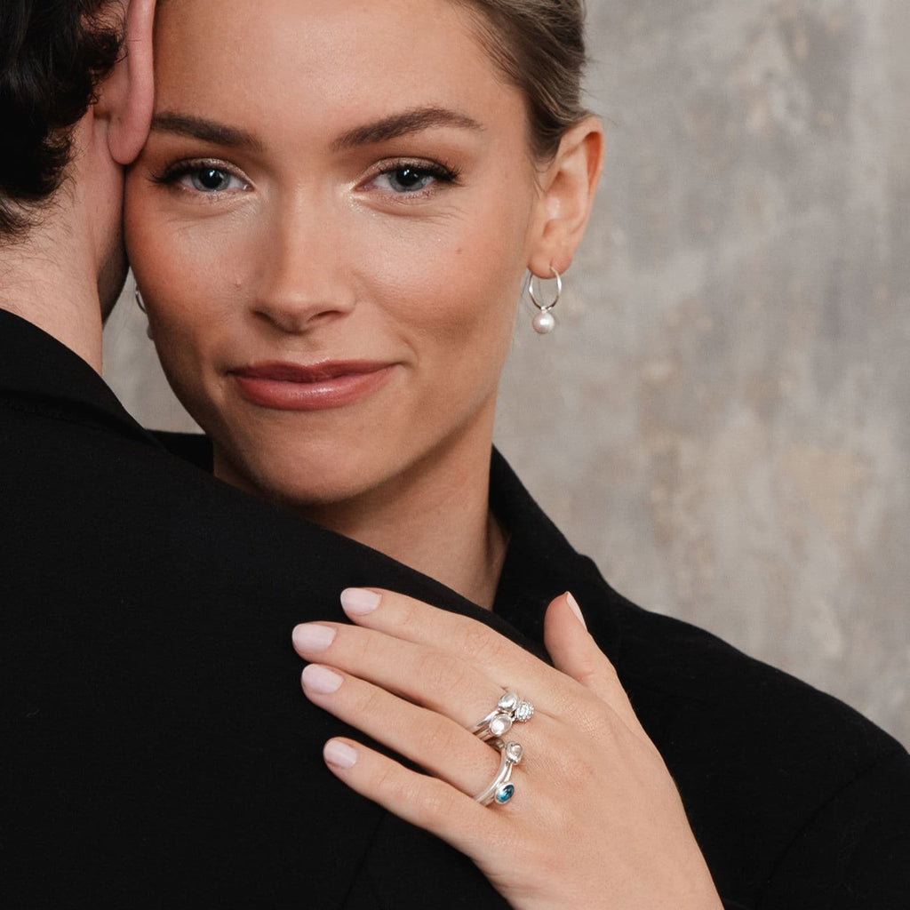 Love Bead Ring Silver