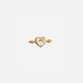 Pierced Heart Ear Stud