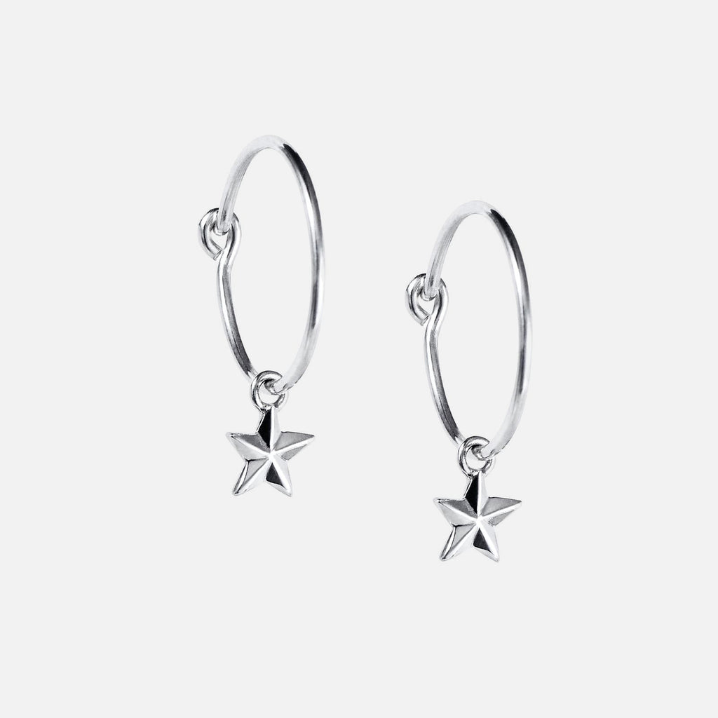 Micro Catch A Falling Star Hoops