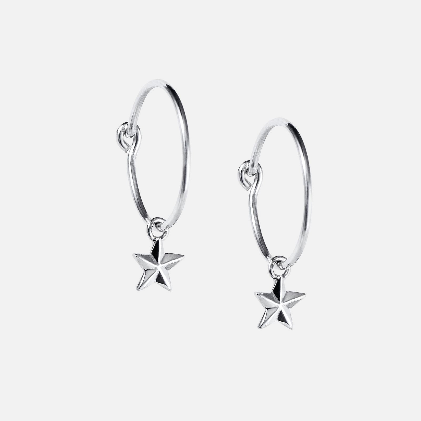 Micro Catch A Falling Star Hoops