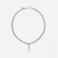 Chunky Chain Drop Pearl Long Necklace